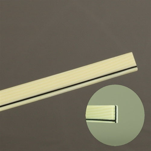 Ivoroid/Black/White Binding Strip With Black Side Purfling