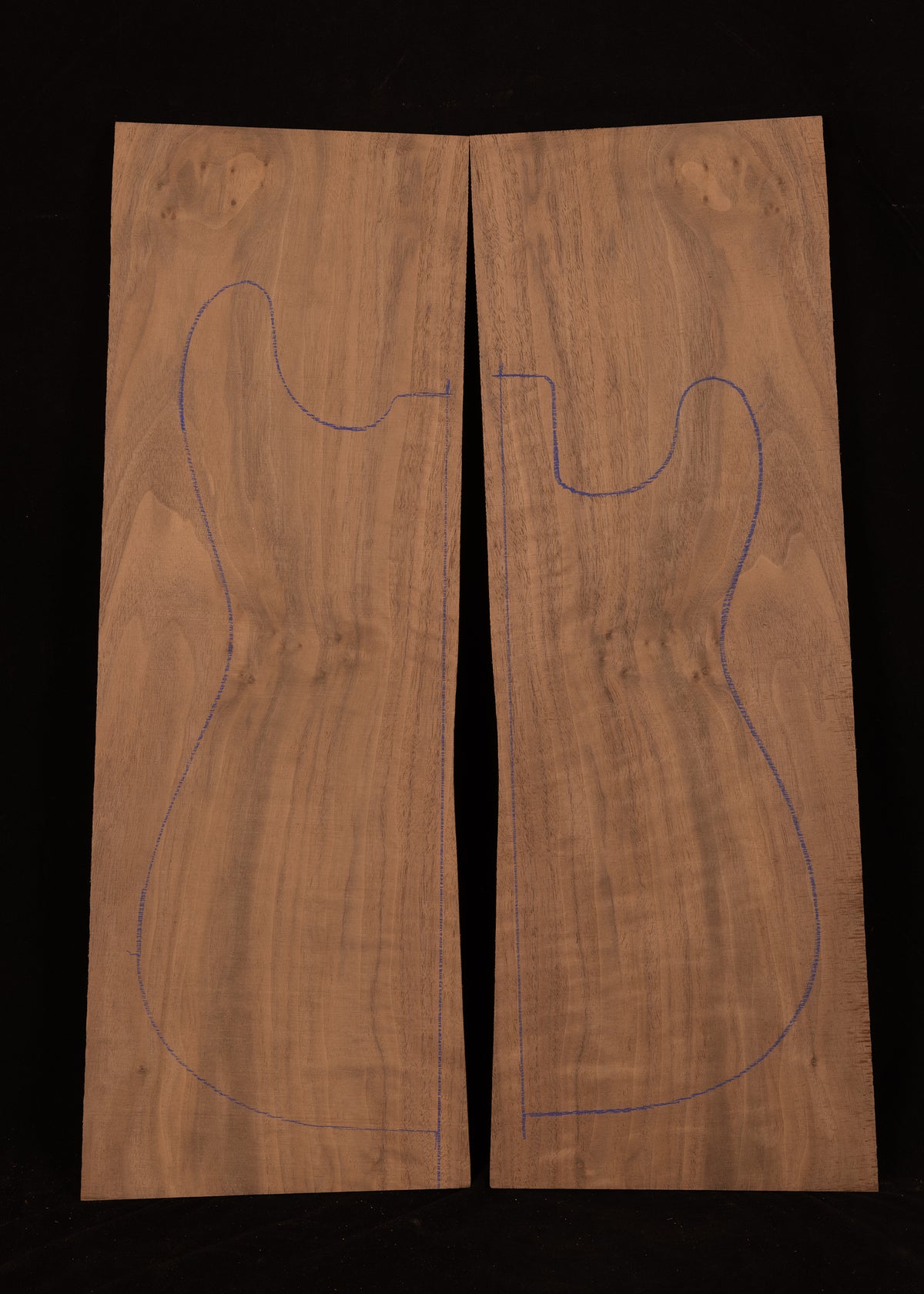 Claro Walnut Electric Guitar Carved Top 04