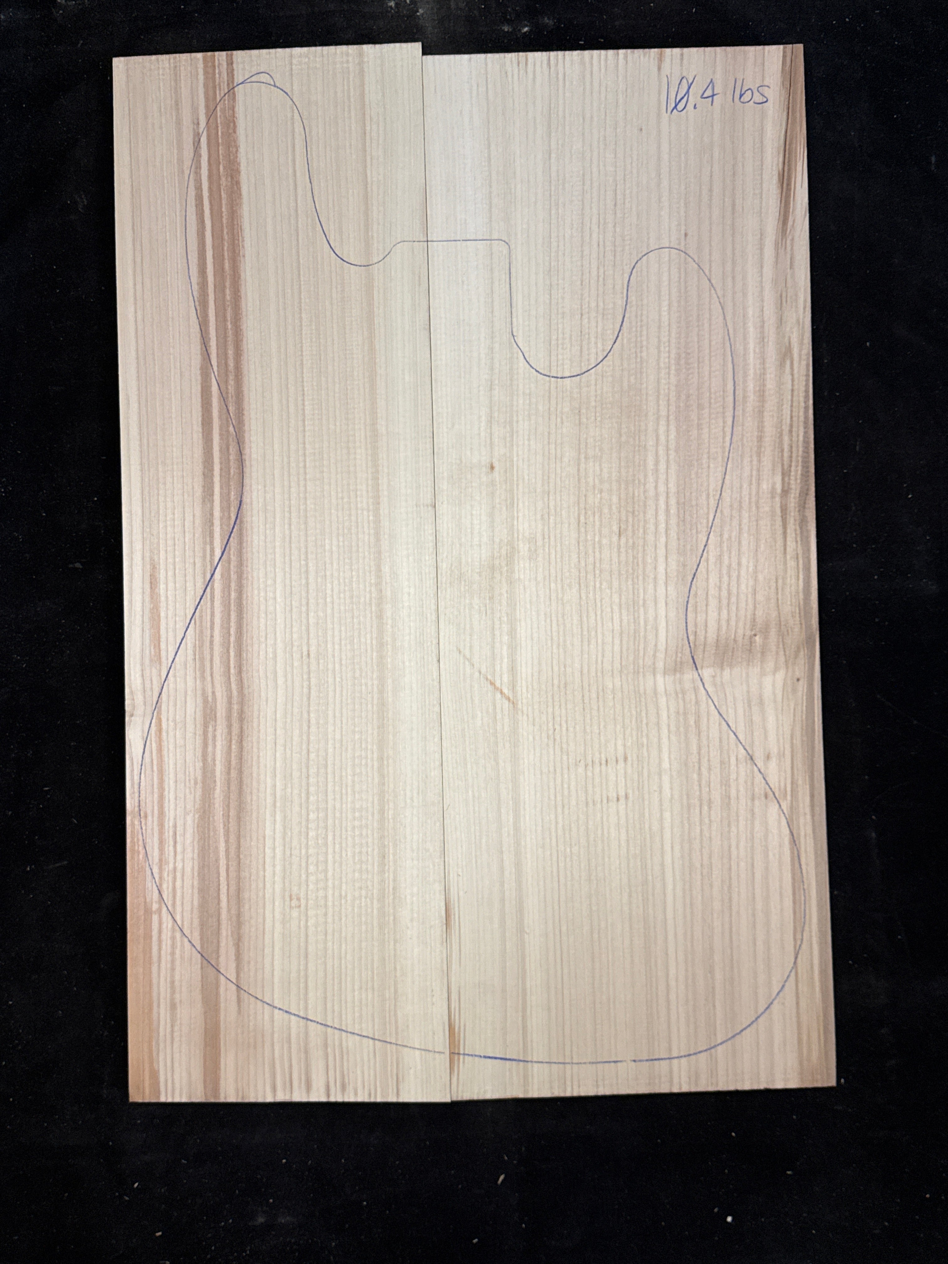 Alder 2-Piece Electric Guitar/Bass Body Blank 17