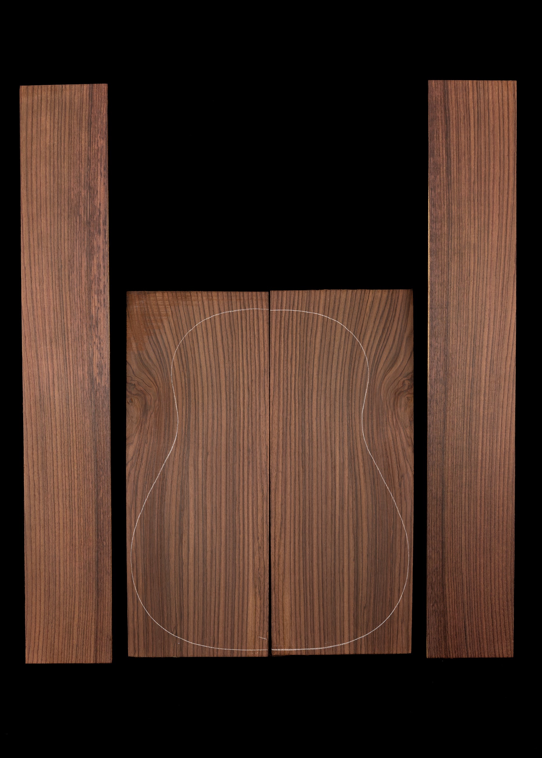 Indian Rosewood Acoustic Guitar Back and Sides Set 114