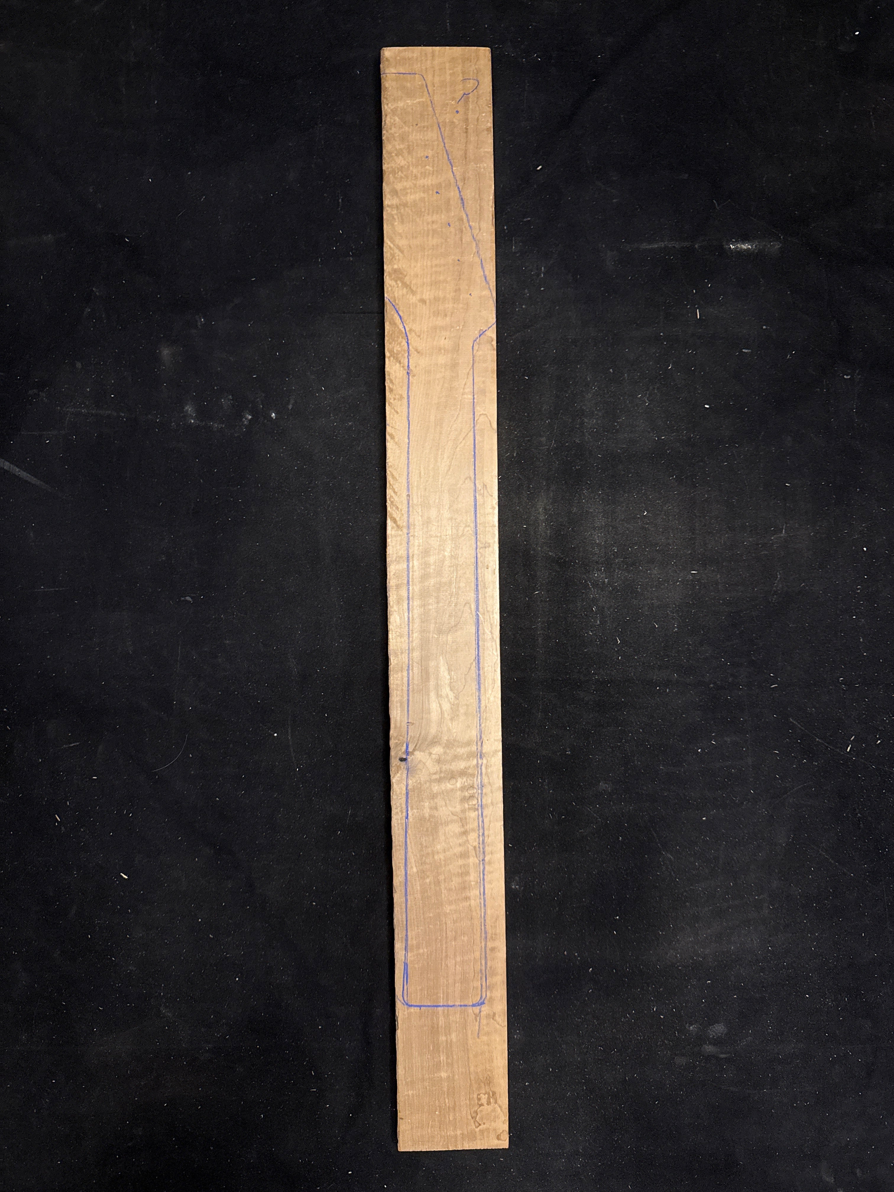 Torrefied Flamed Maple Electric Guitar Neck Blank 18