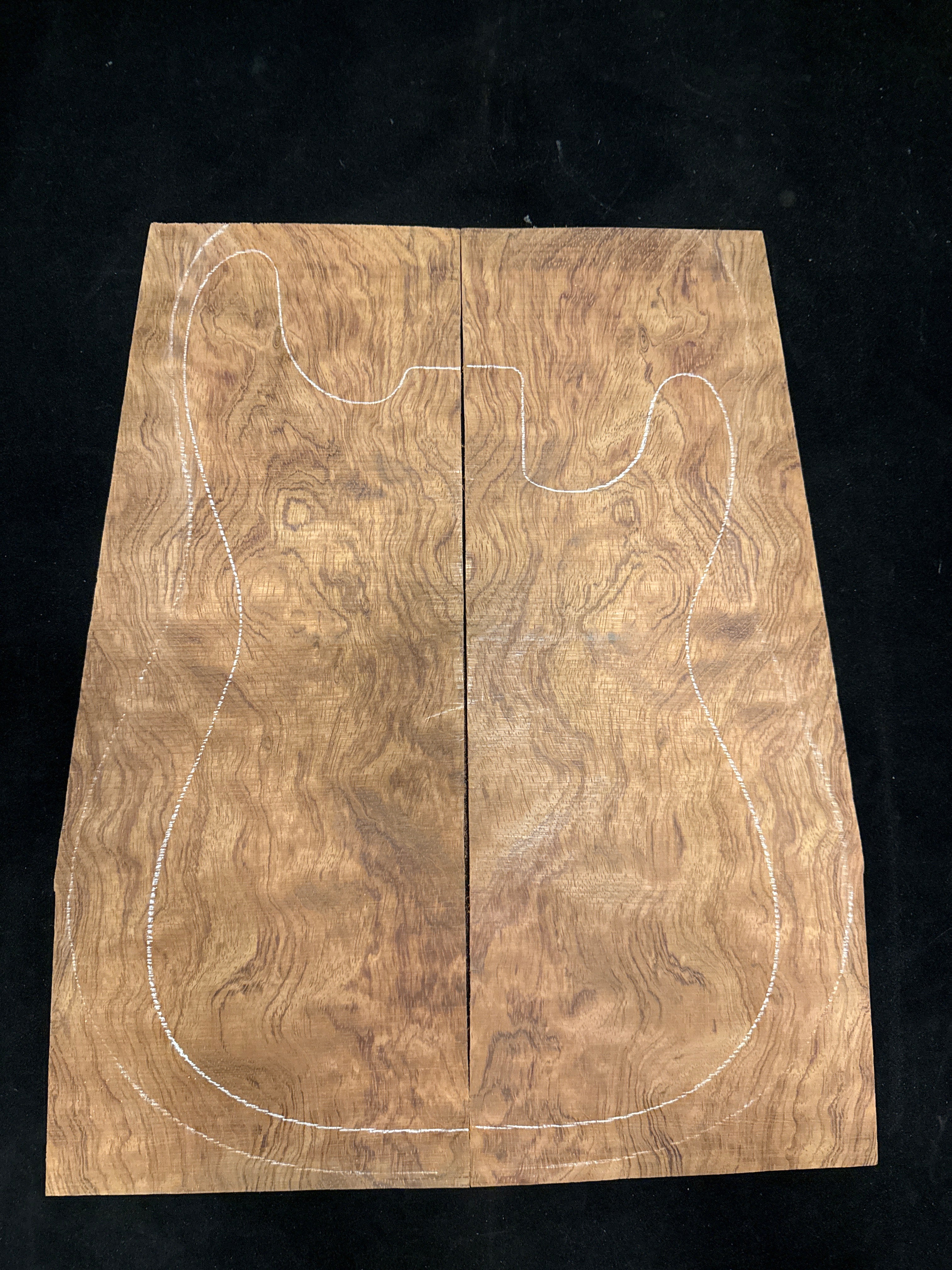 Bubinga Electric Guitar Laminate Top 01