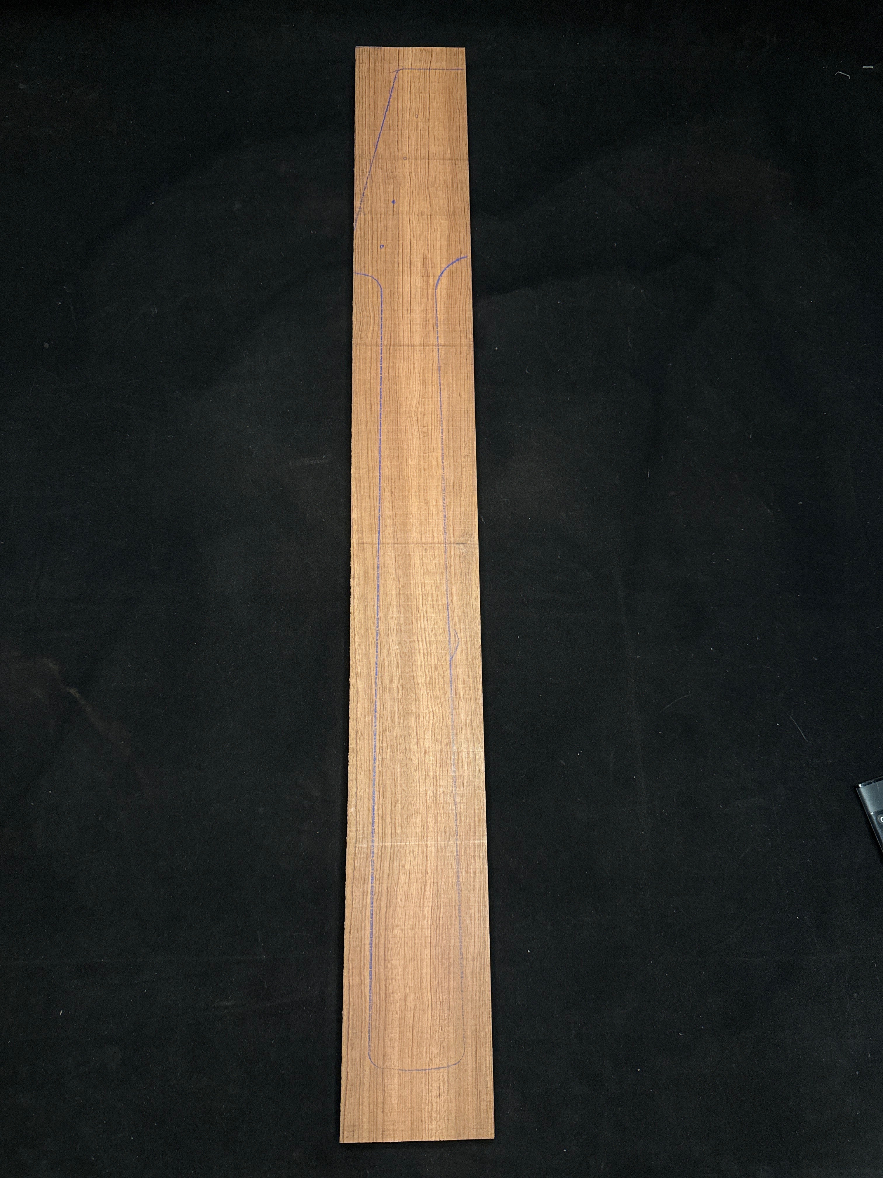 Bubinga Electric Bass/Guitar Neck Blank 07