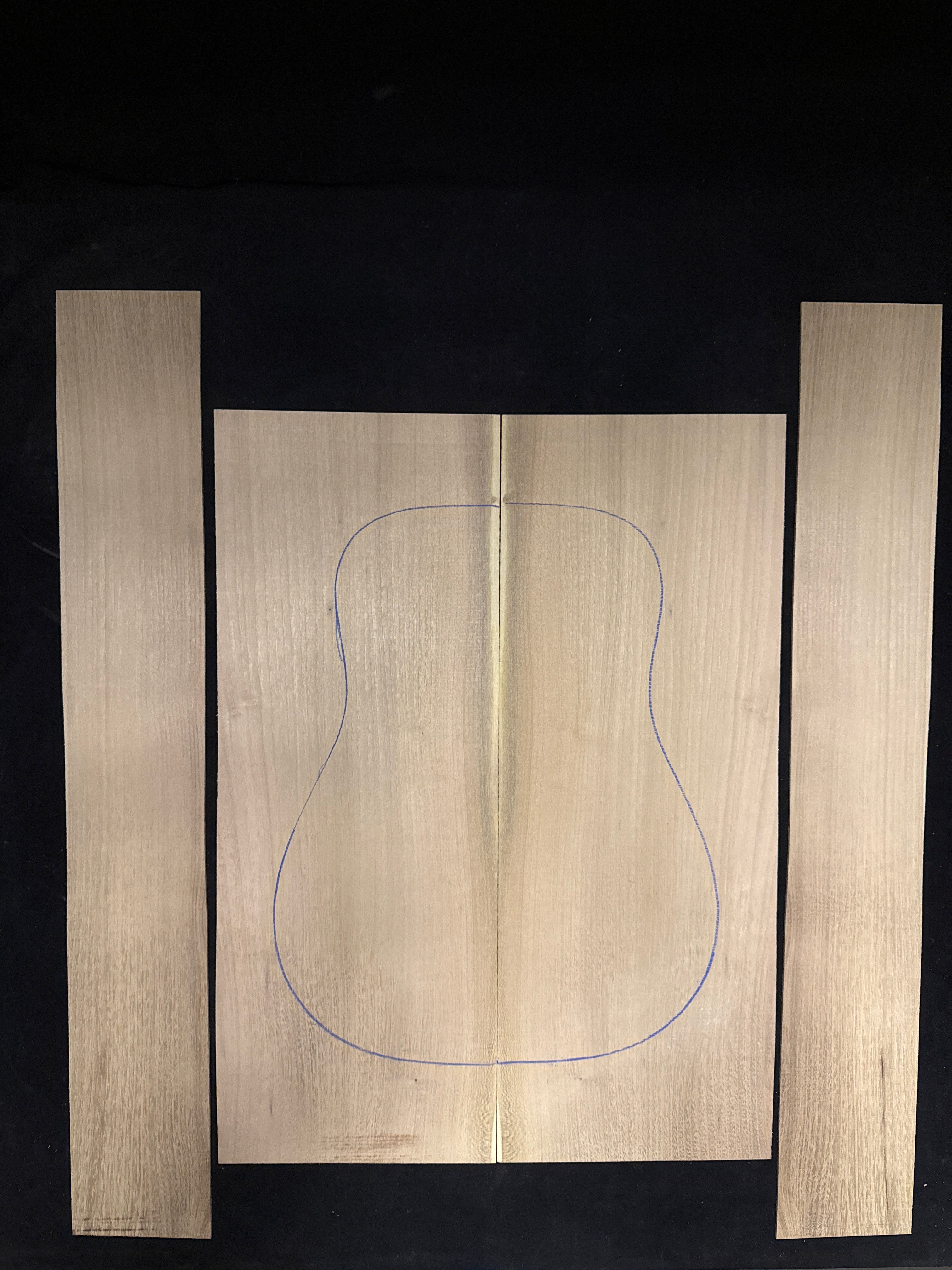 Black Locust Acoustic Guitar Back & Sides Set 18