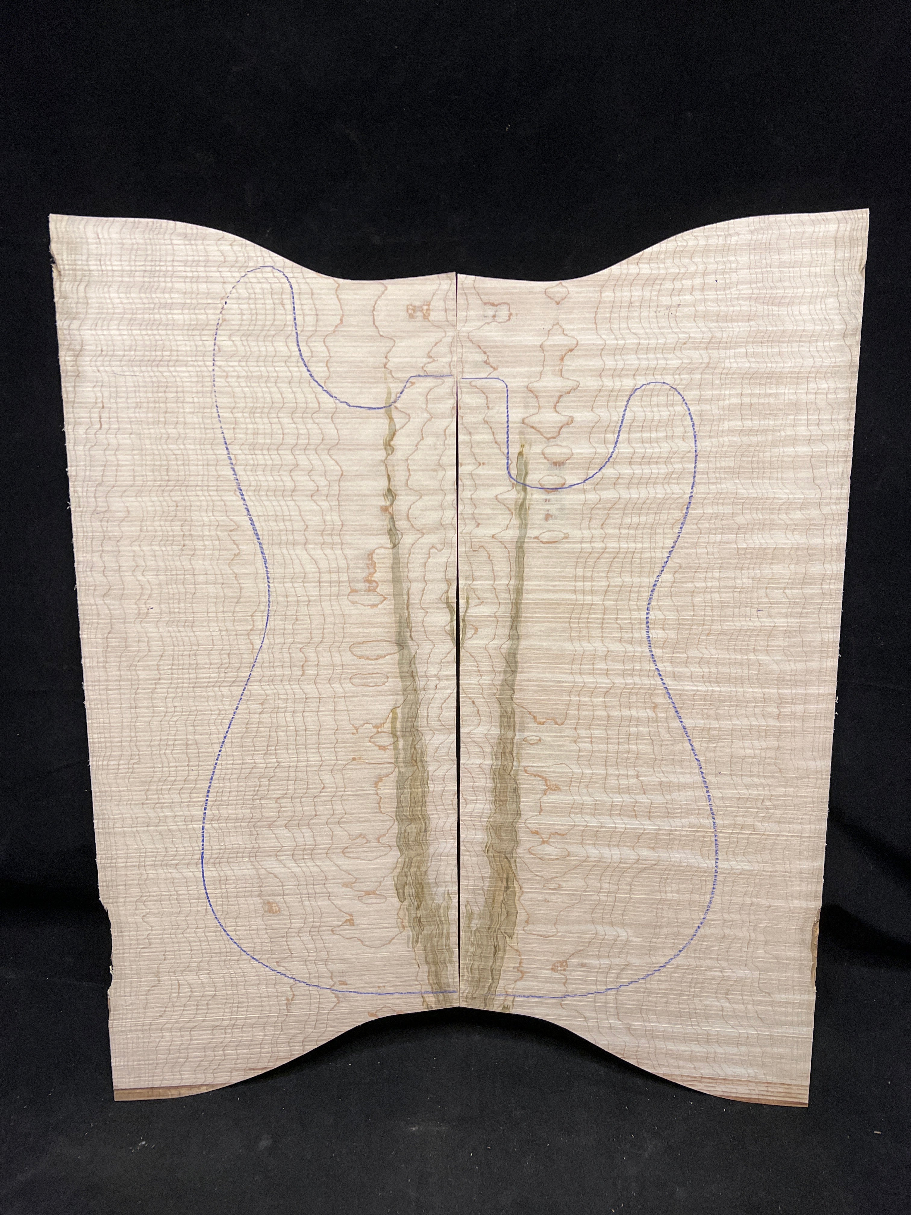 Figured Maple Electric Guitar Laminate Top 03