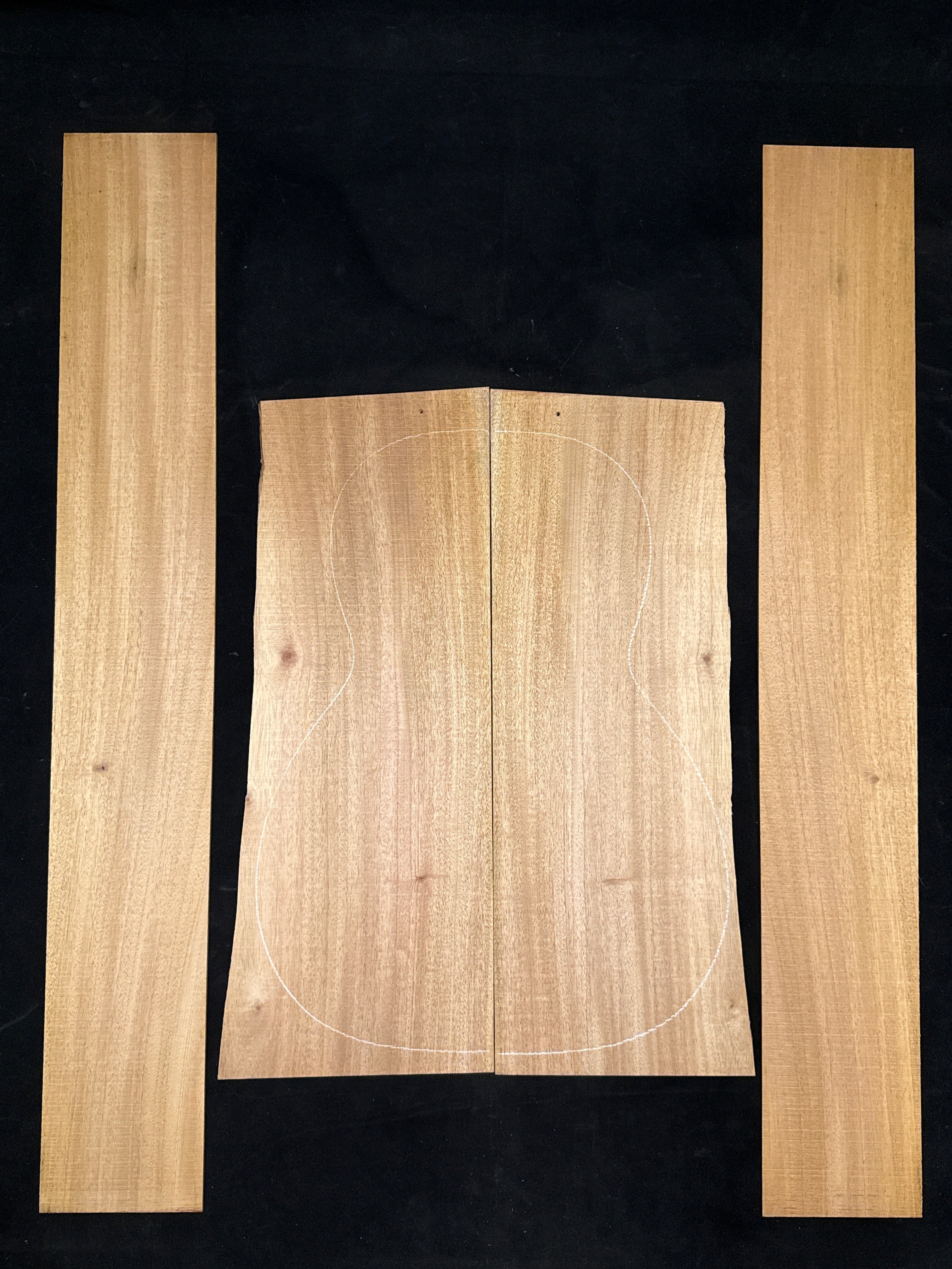 Cuban Mahogany (2nd Grade) Acoustic Guitar Back & Sides Set 78