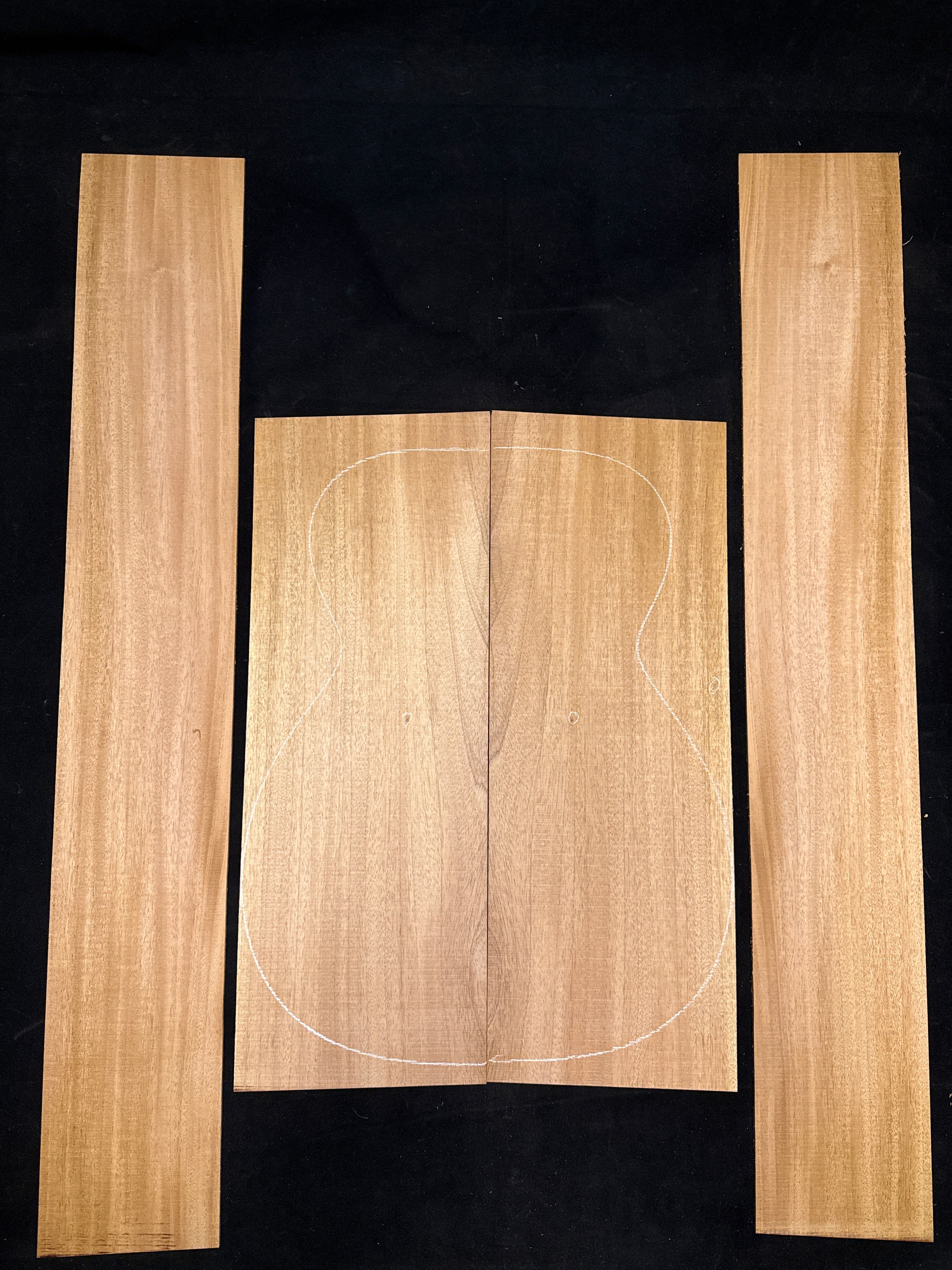 Cuban Mahogany Acoustic Guitar Back & Sides Set 58