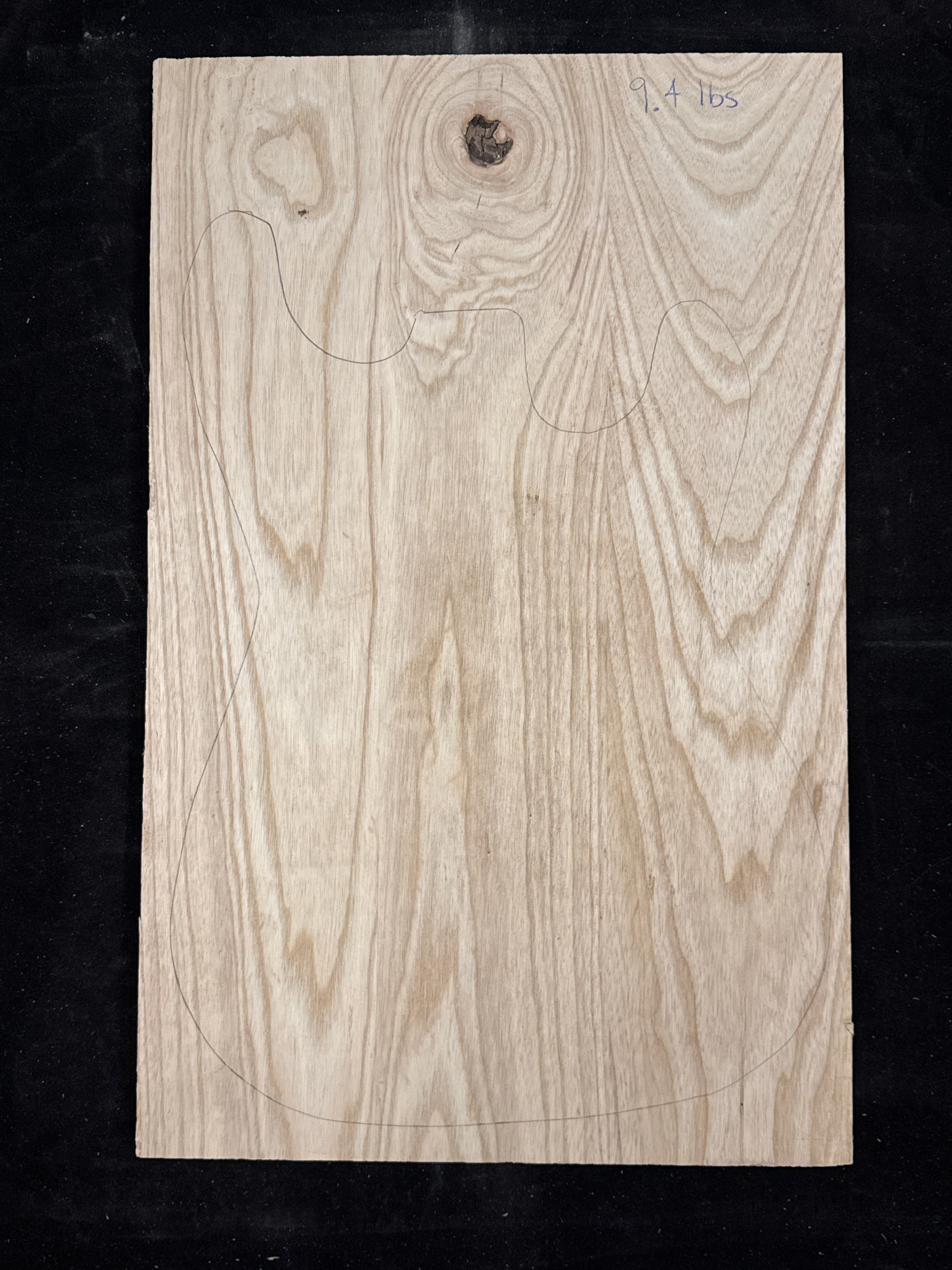Swamp Ash 3-Piece Electric Guitar/Bass Body Blank 28
