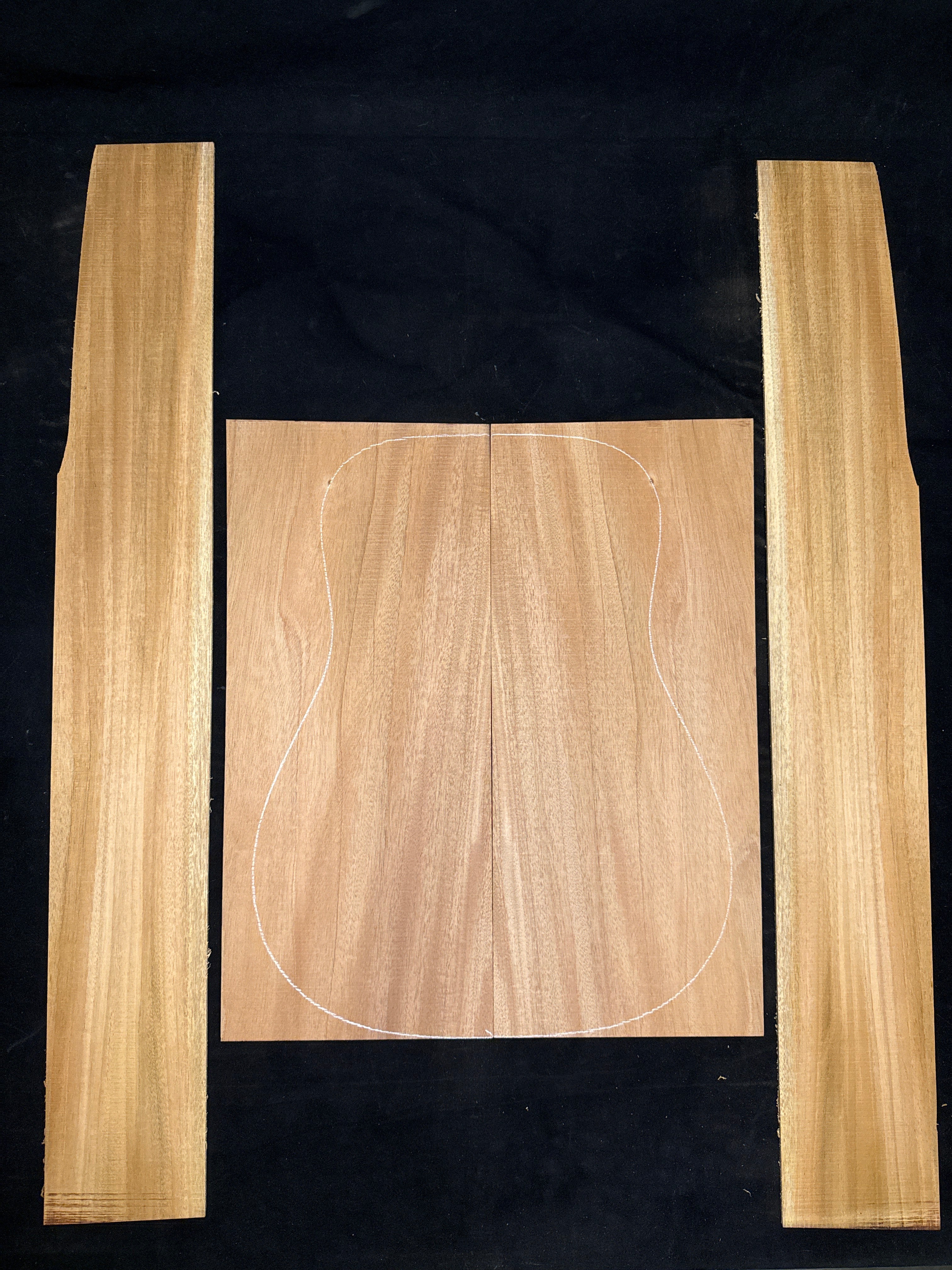 Cuban Mahogany Acoustic Guitar Back & Sides Set 47