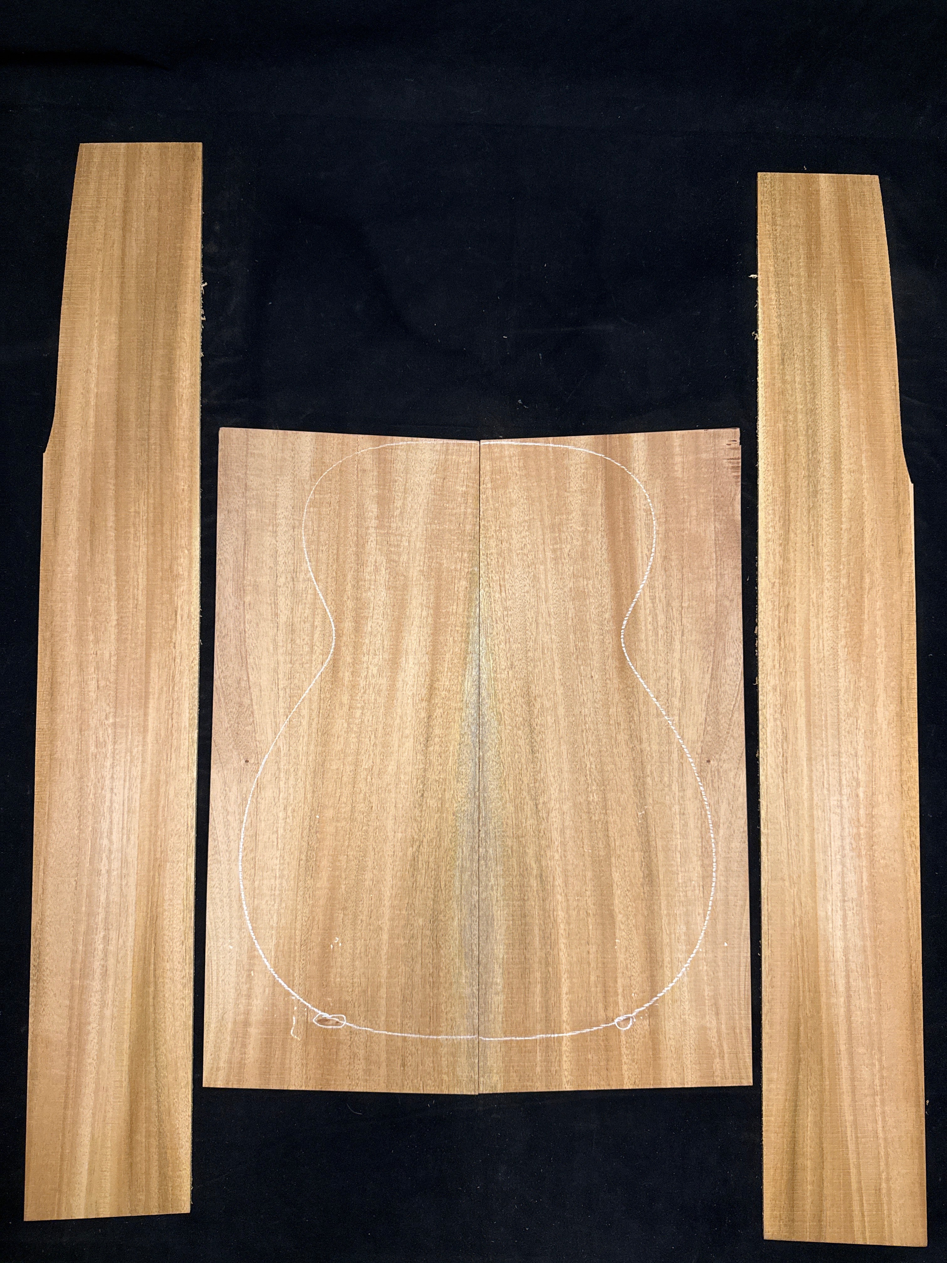 Cuban Mahogany Acoustic Guitar Back & Sides Set 57