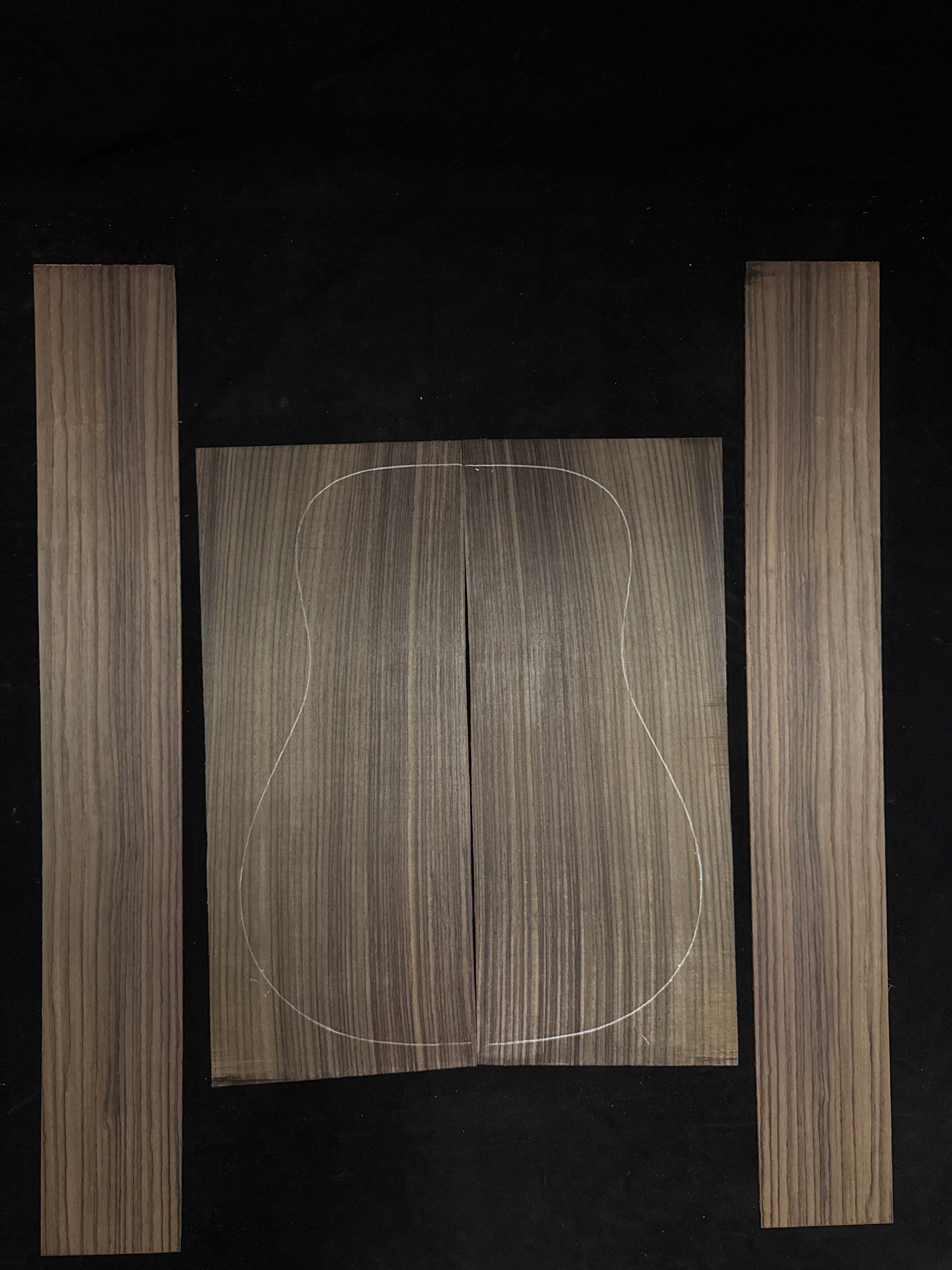 Indian Rosewood Acoustic Guitar Back and Sides Set 57