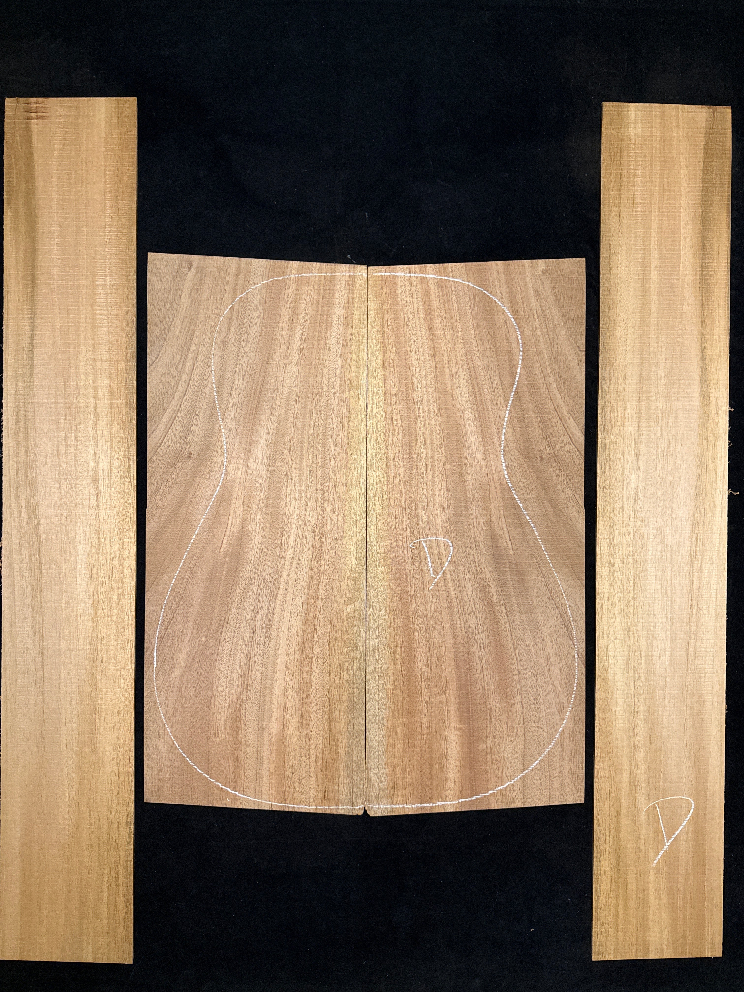Cuban Mahogany Acoustic Guitar Back & Sides Set 36