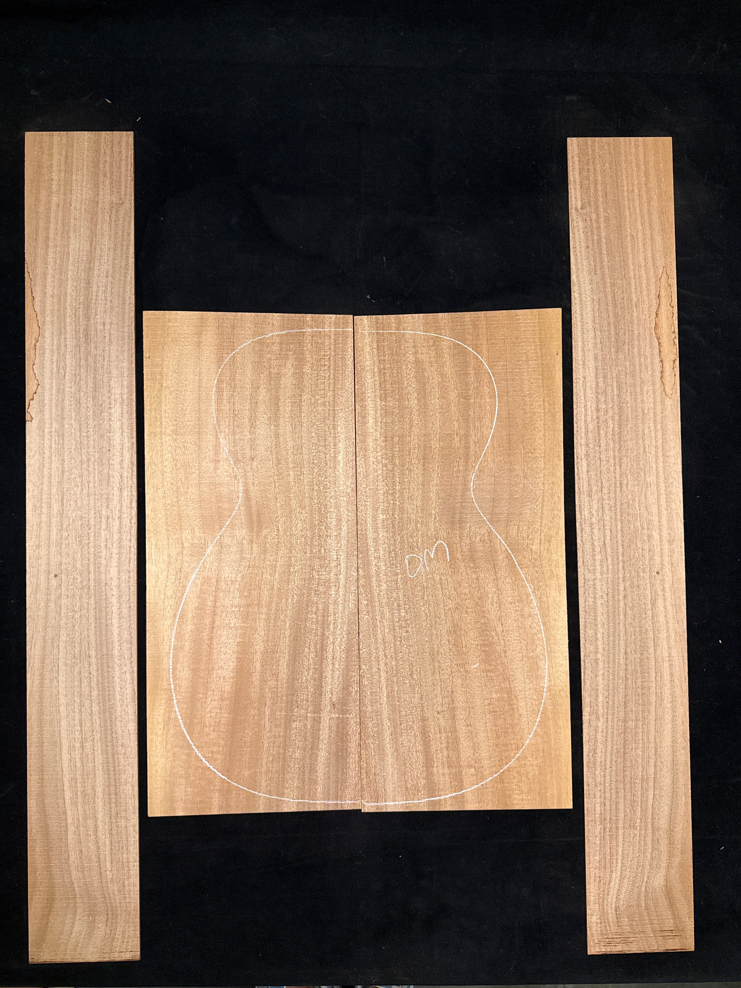 Cuban Mahogany Acoustic Guitar Back & Sides Set 50