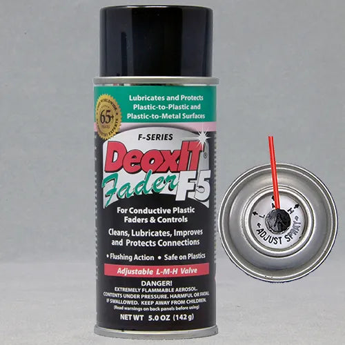 DeoxIT® Fader F-Series – Moving Contact Lubricant for Conductive Plastic Faders and Controls