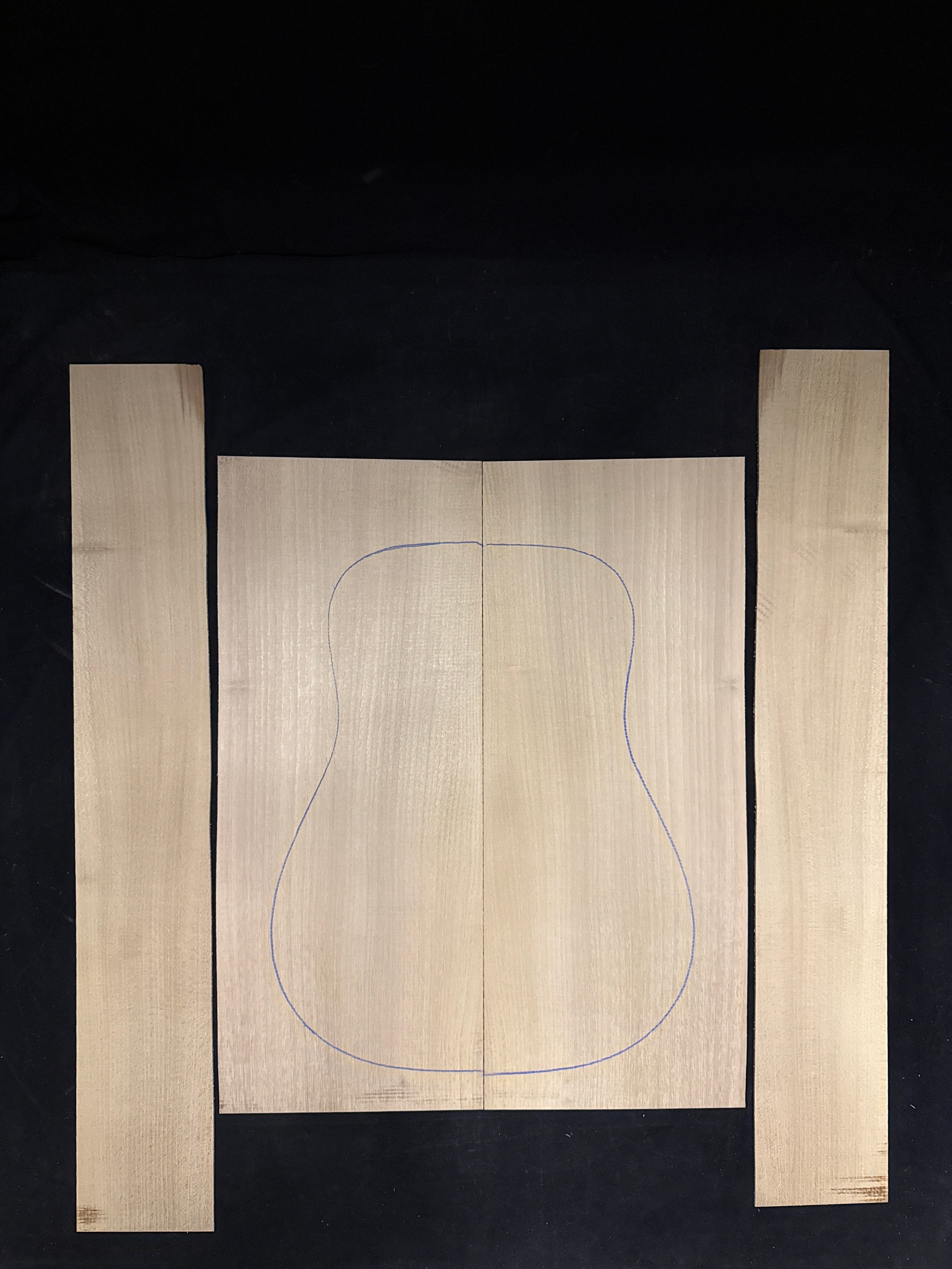 Black Locust Acoustic Guitar Back & Sides Set 22