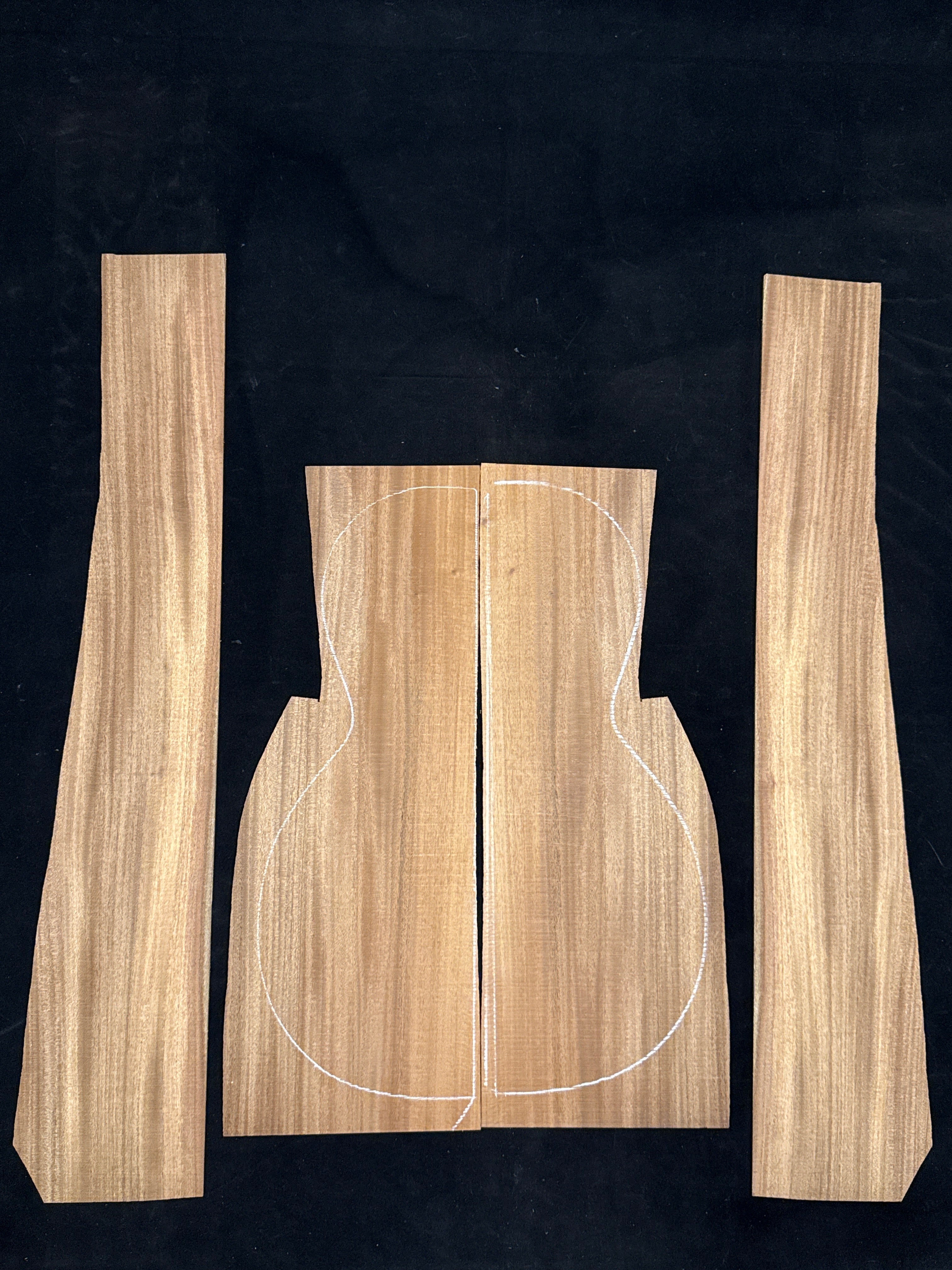 Cuban Mahogany Acoustic Guitar Back & Sides Set 72