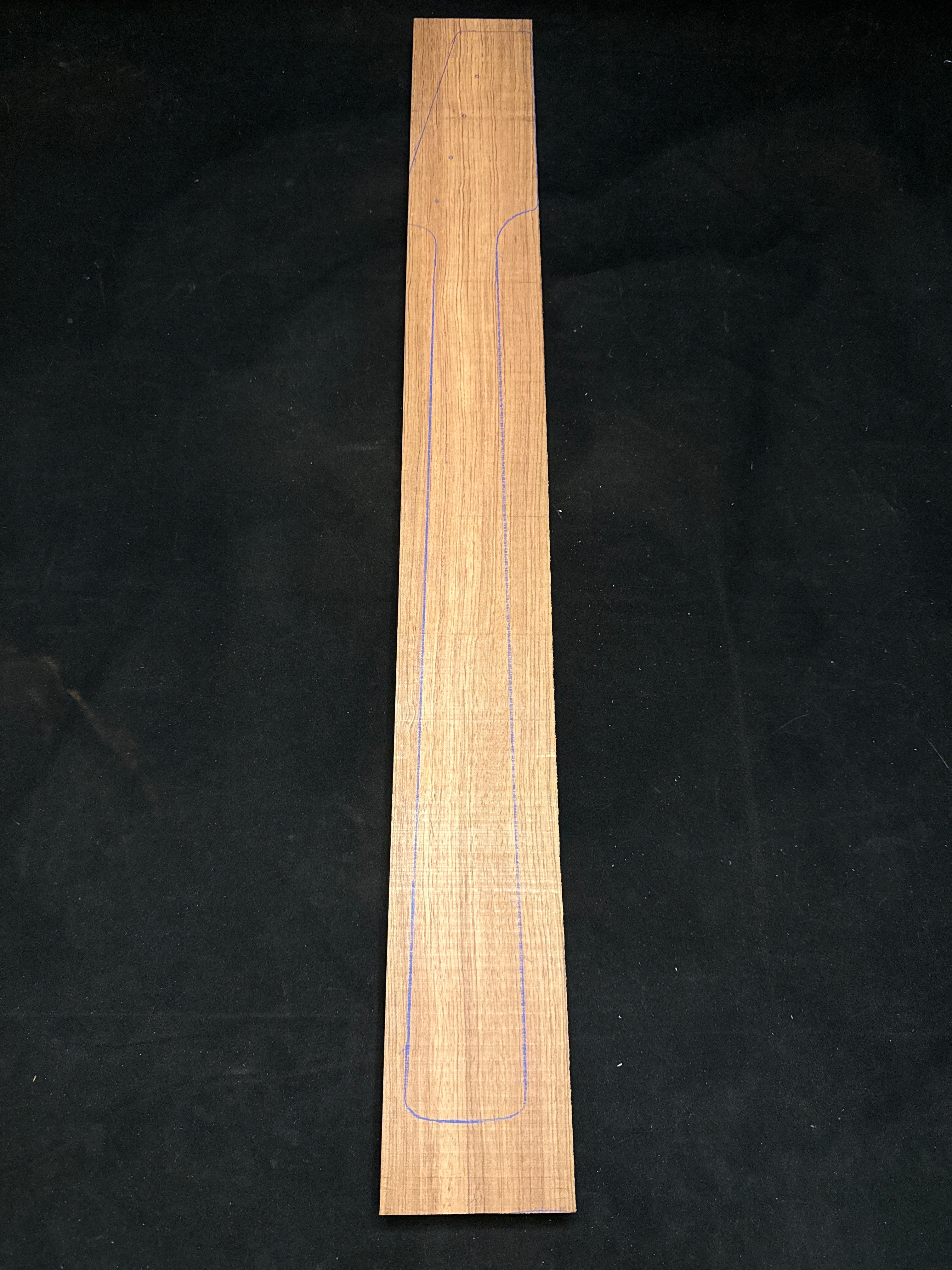 Bubinga Electric Bass/Guitar Neck Blank 06