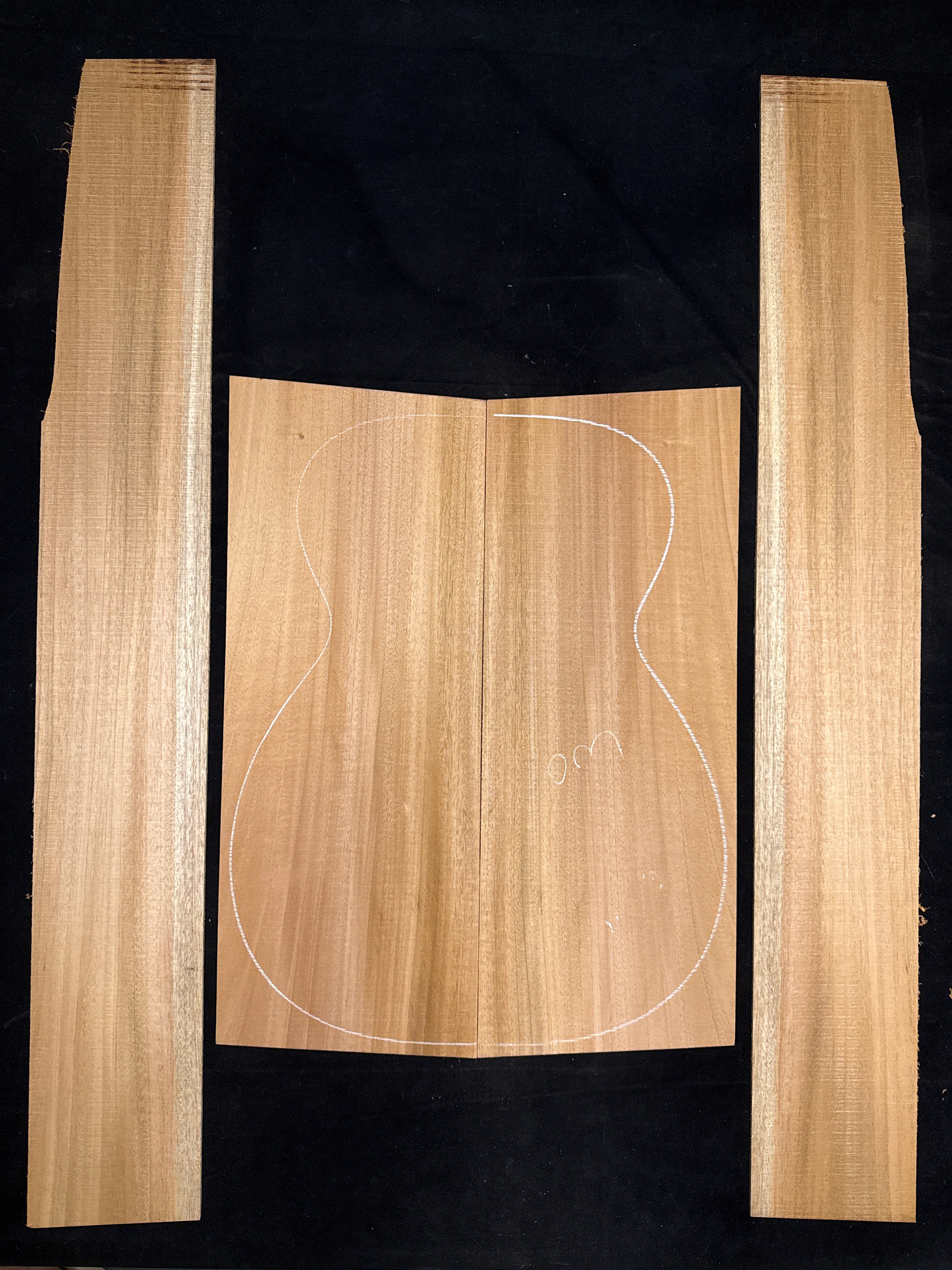 Cuban Mahogany Acoustic Guitar Back & Sides Set 60