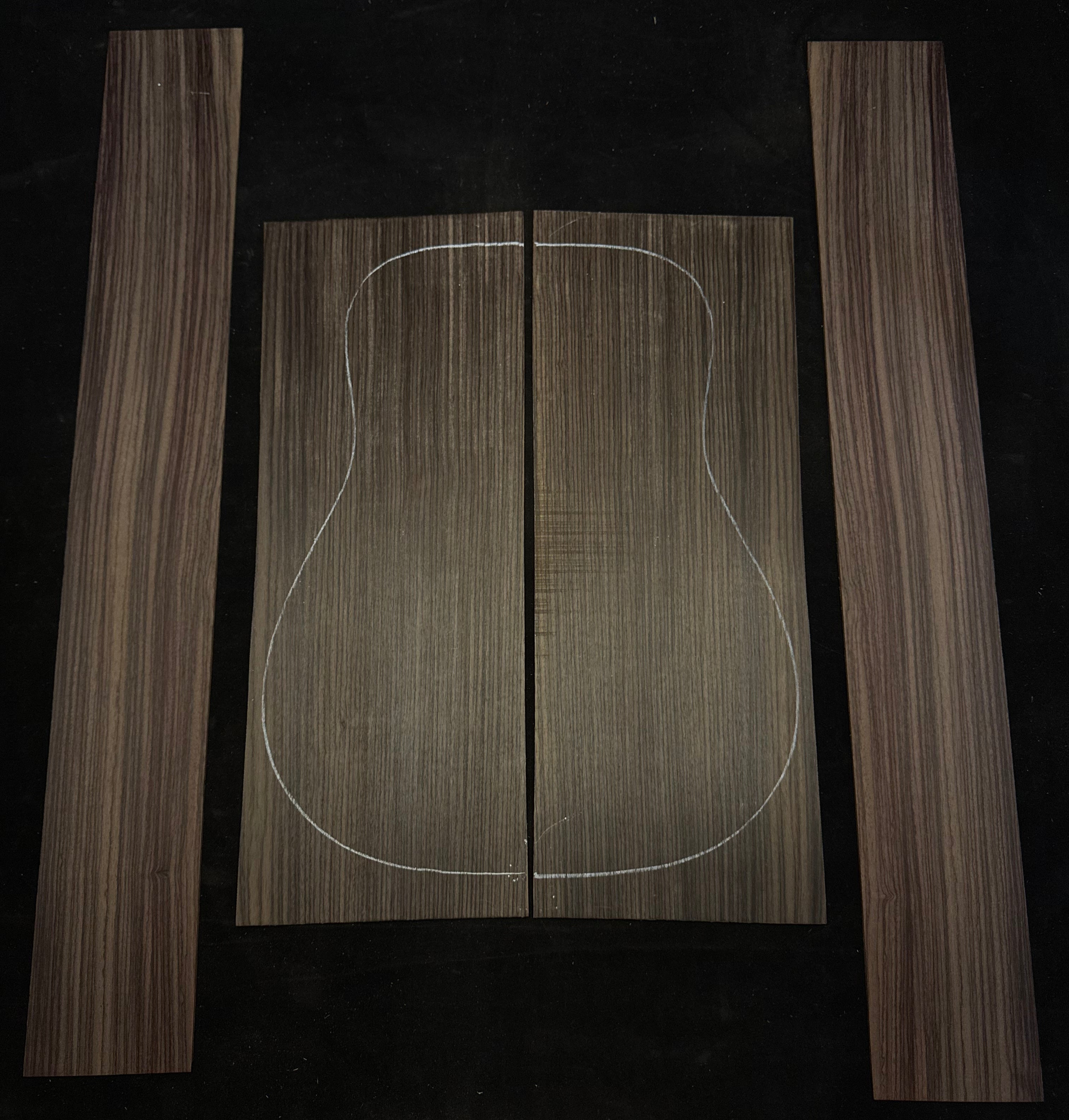 Indian Rosewood Acoustic Guitar Back and Sides Set 70