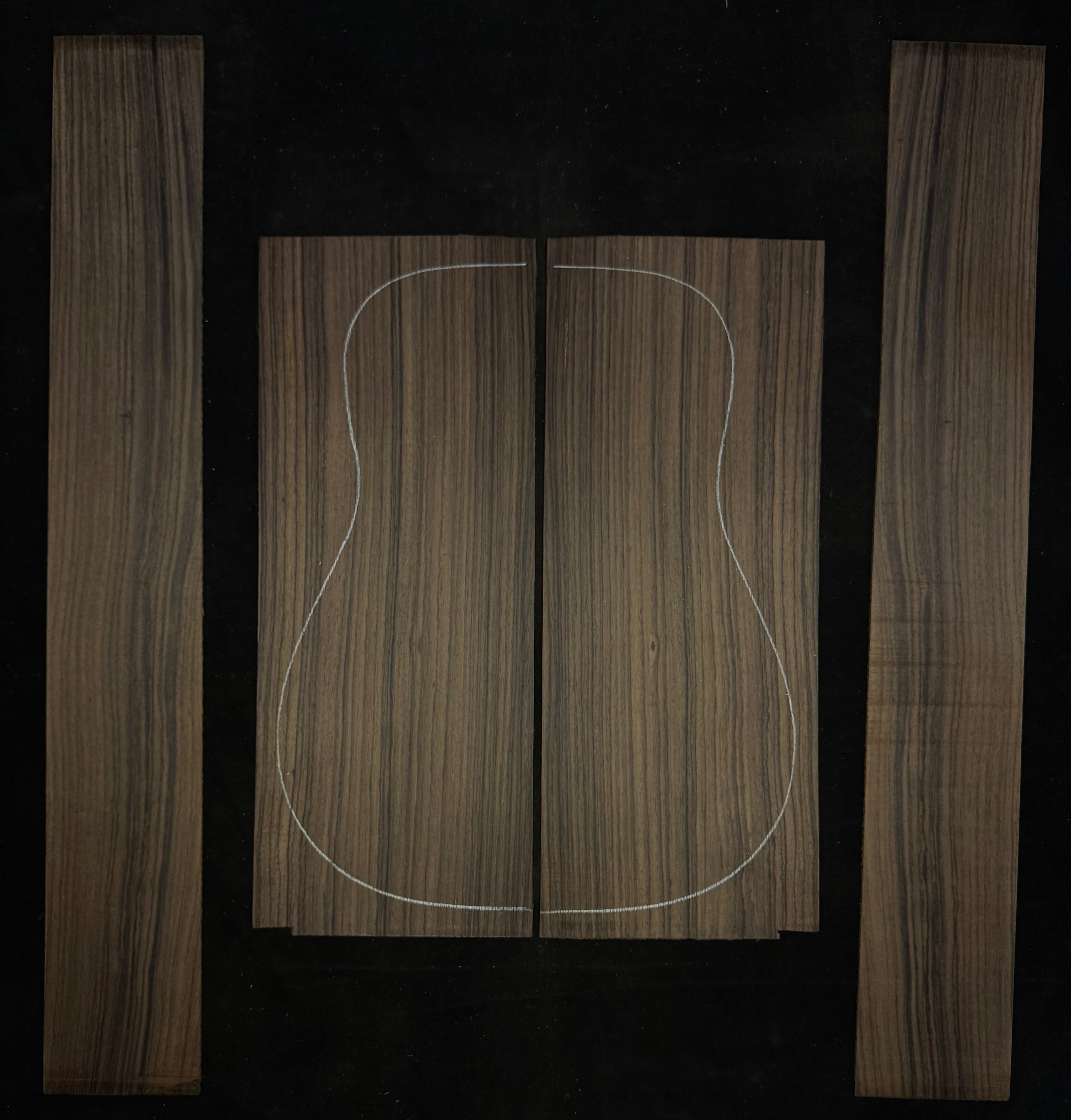 Indian Rosewood Acoustic Guitar Back and Sides Set 71