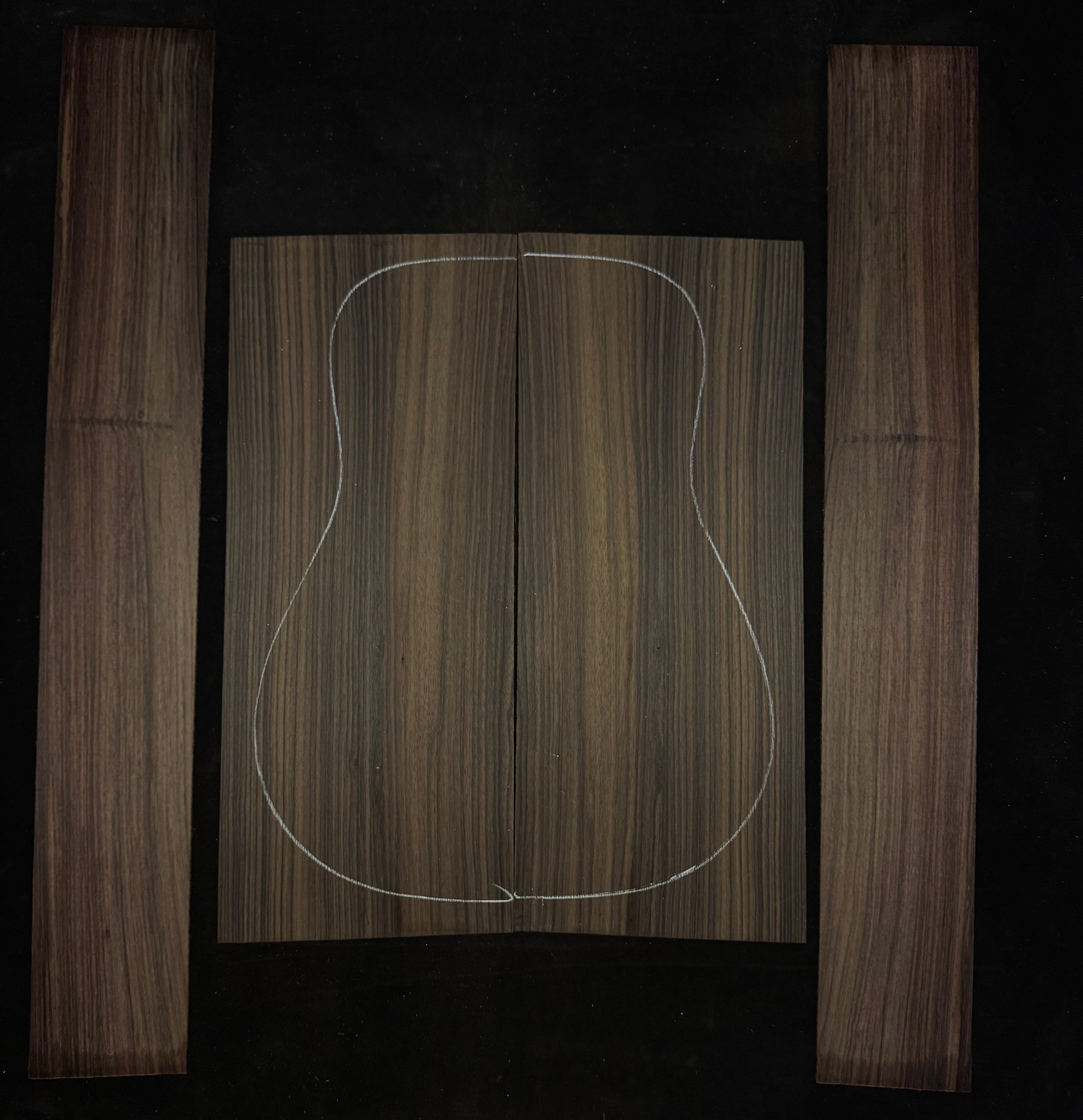 Indian Rosewood Acoustic Guitar Back and Sides Set 83