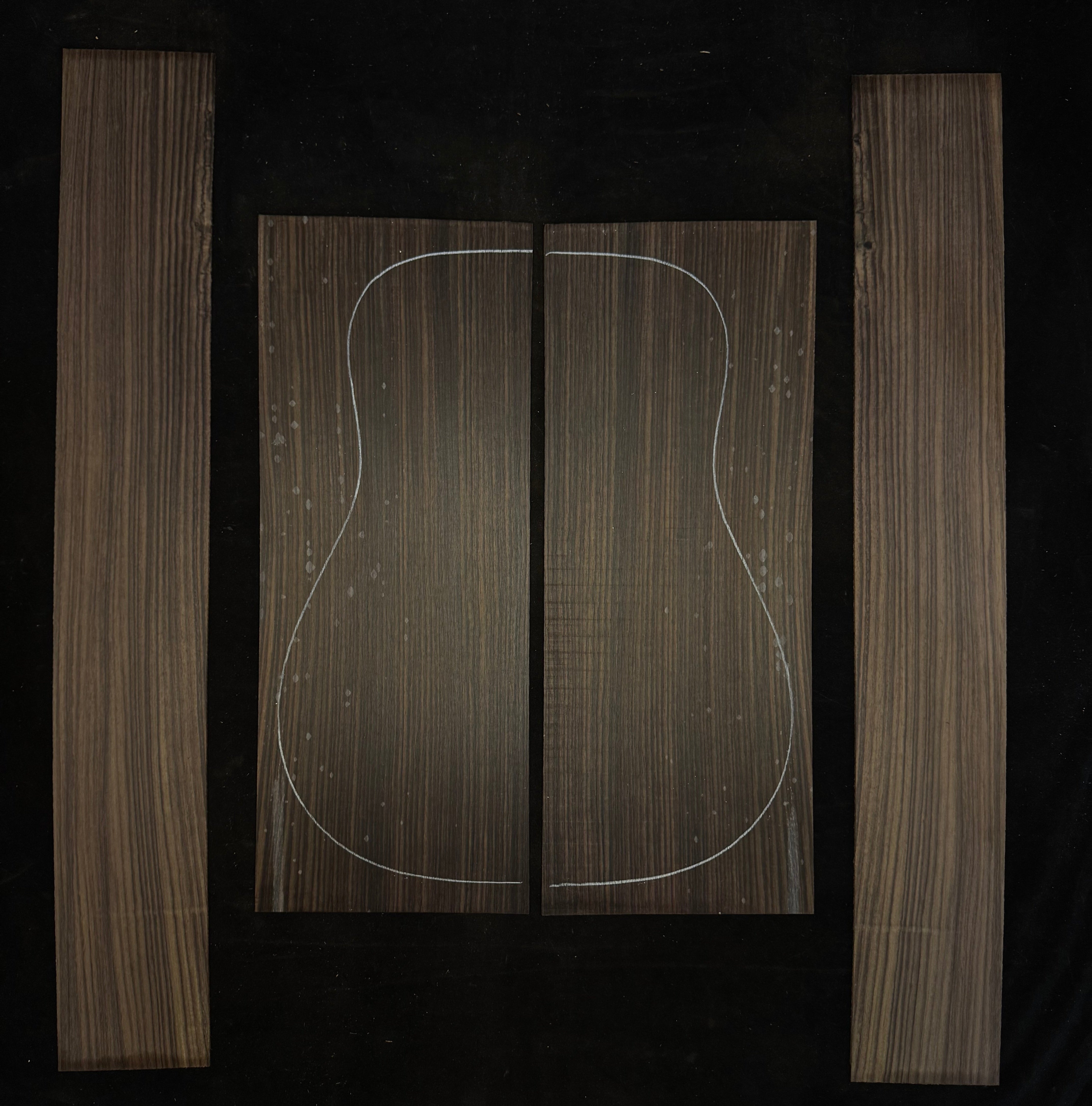 Indian Rosewood Acoustic Guitar Back and Sides Set 85