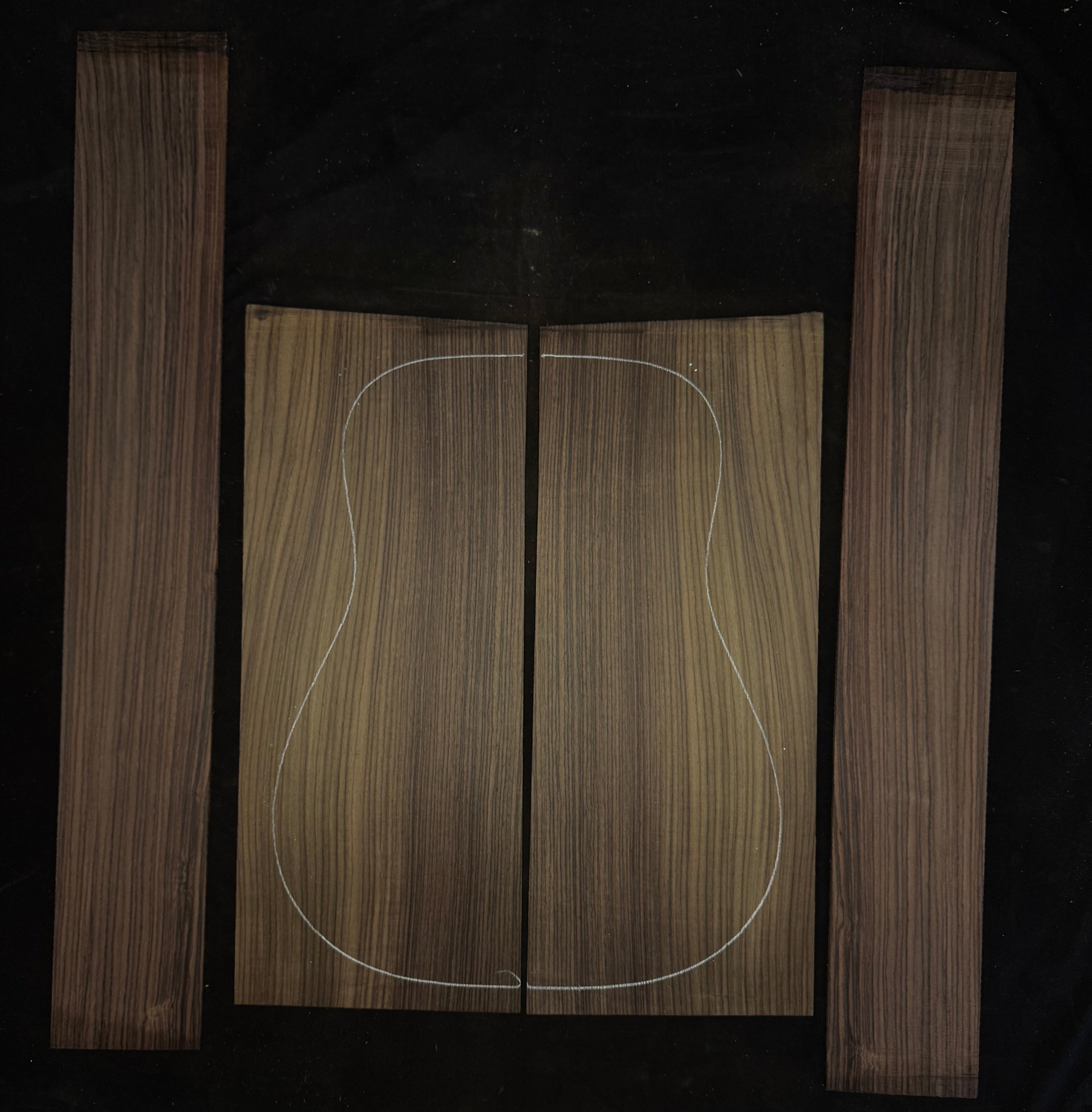 Indian Rosewood Acoustic Guitar Back and Sides Set 75