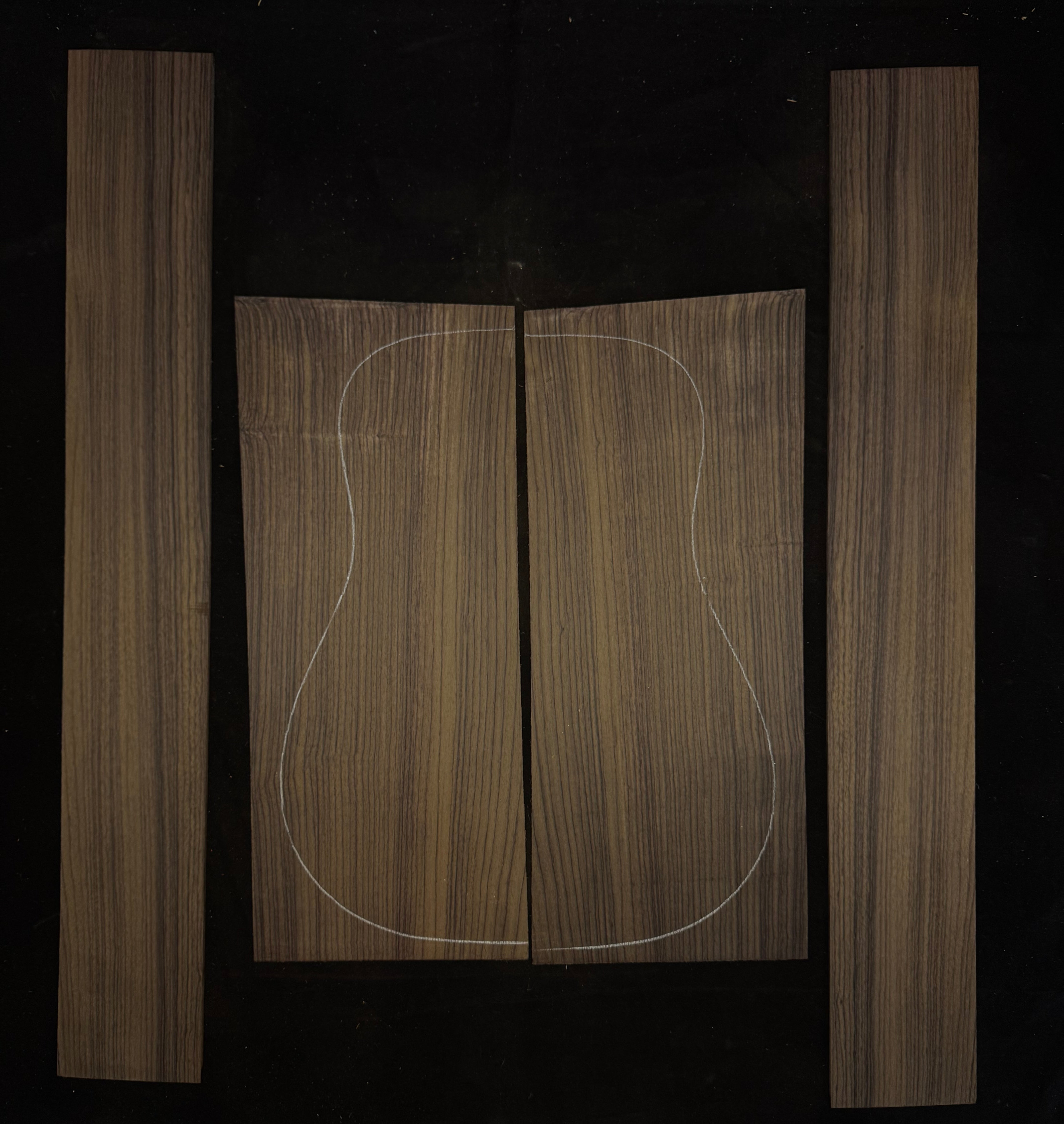 Indian Rosewood Acoustic Guitar Back and Sides Set 78