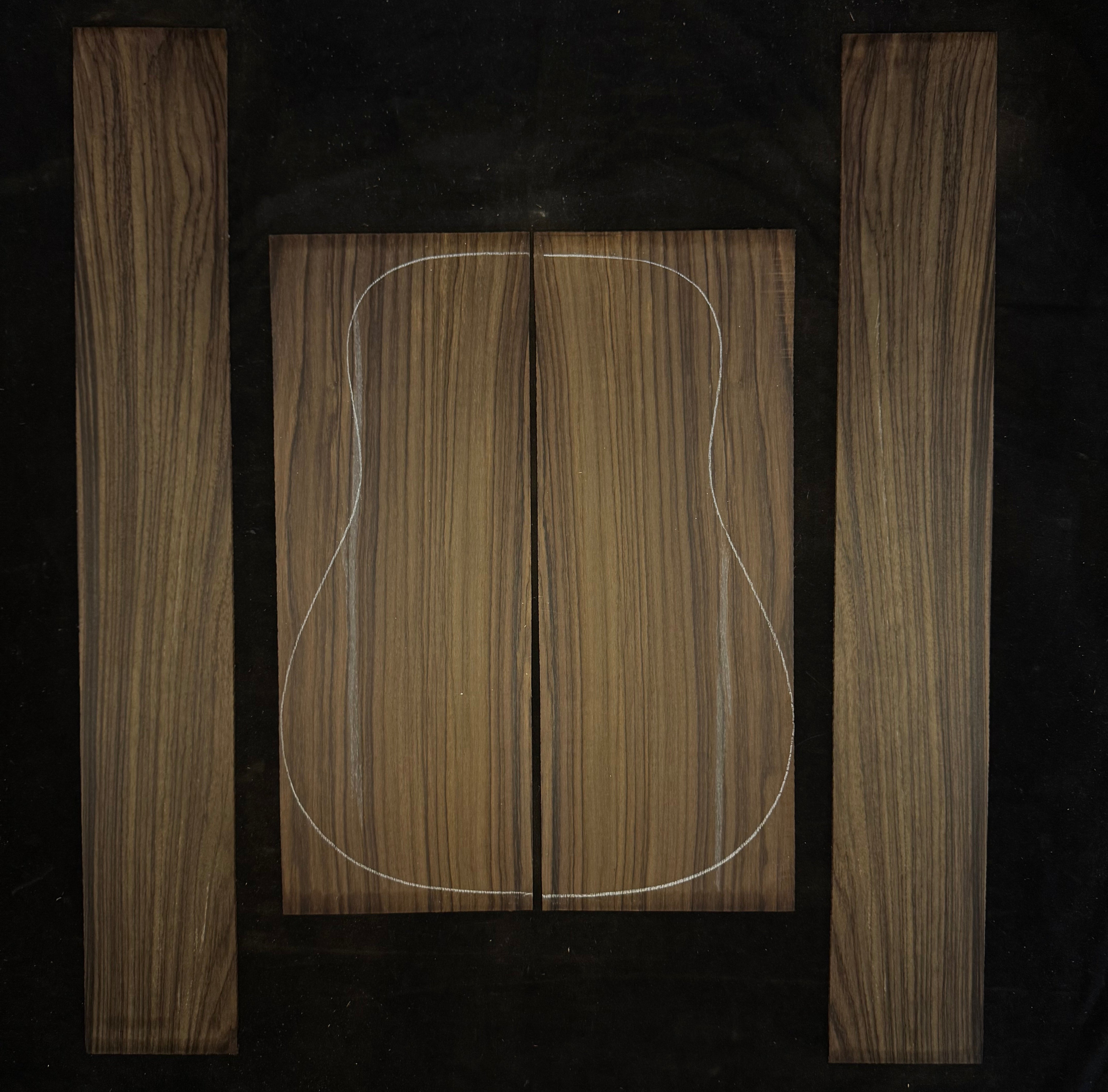 Indian Rosewood Acoustic Guitar Back and Sides Set 80