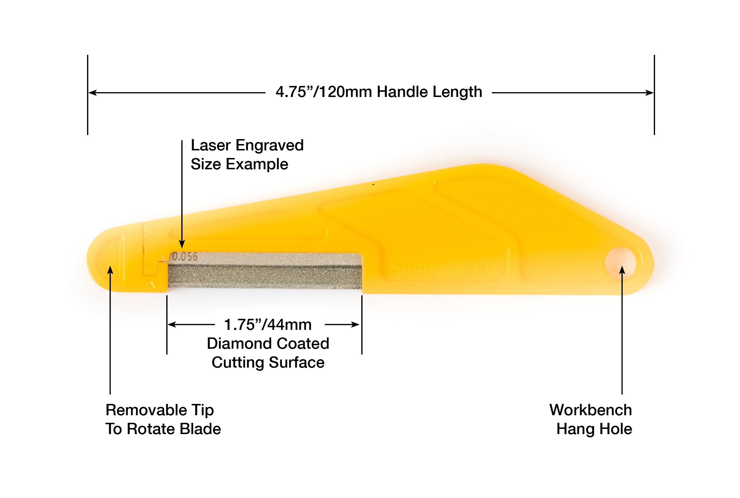 MusicNomad Diamond Coated Guitar Nut Slotting File (Individual files, Single Piece)