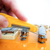 MusicNomad 6 pc. Diamond Coated Acoustic Guitar Nut Slotting Files Set - Light/Medium Strings, with Storage Case