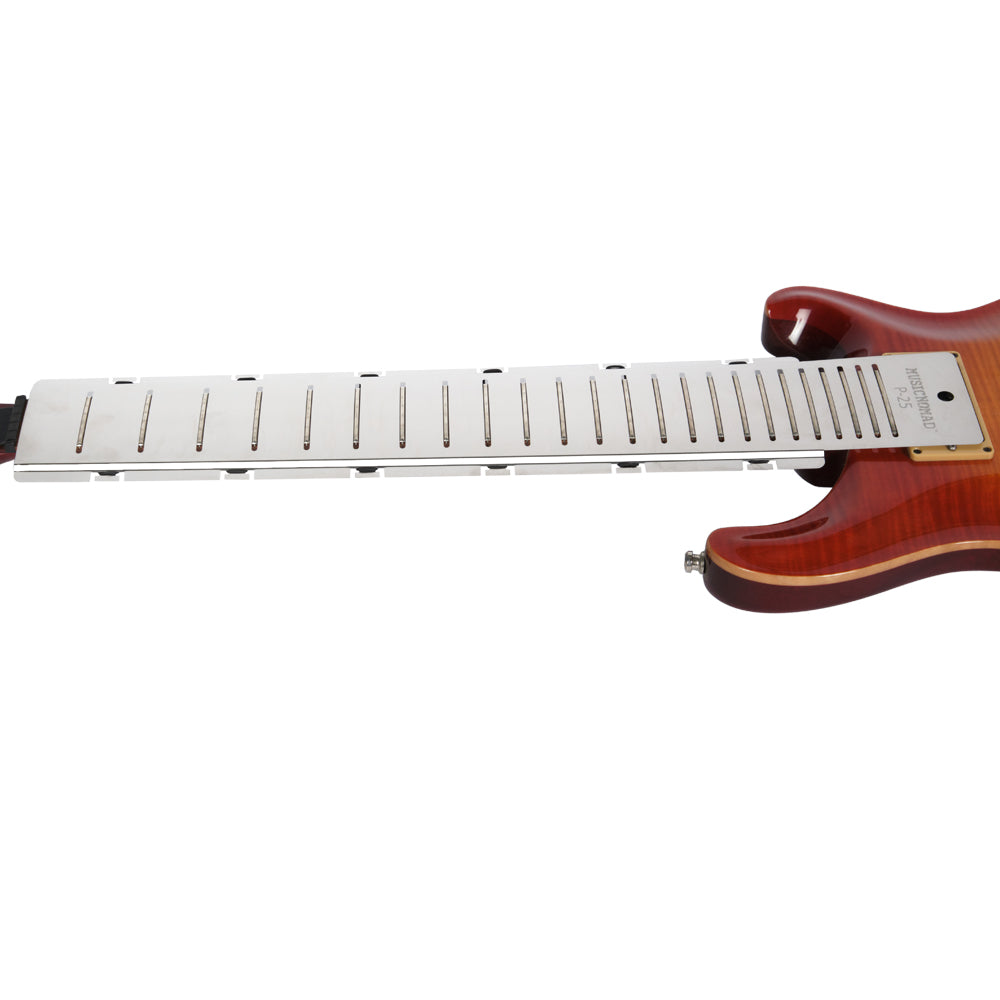MusicNomad Fret Shield™ - Total Fretboard Protector Guard Tool for Fret Polishing on 25" Guitar Fret Scale