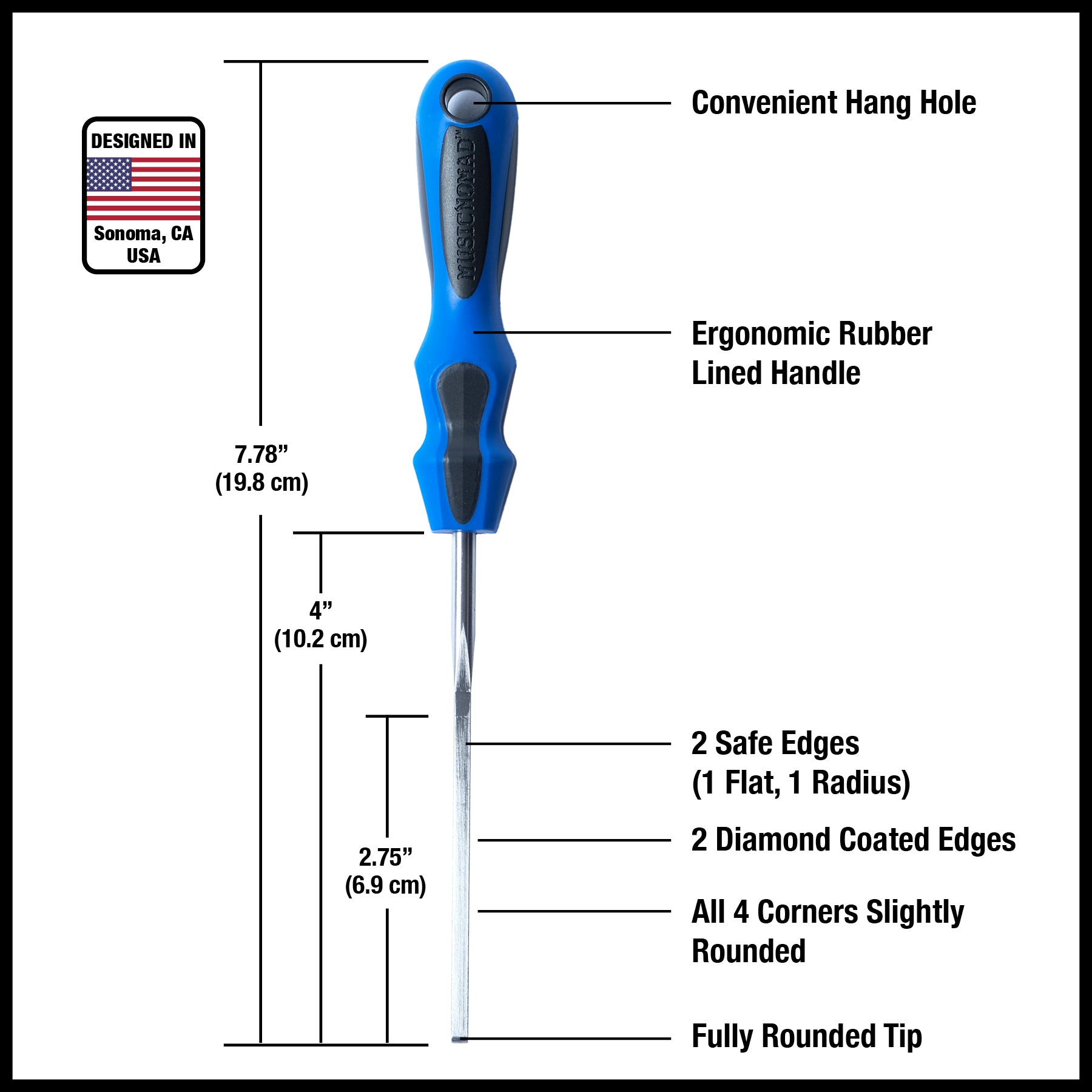 MusicNomad Fret End Dressing File (E-File)