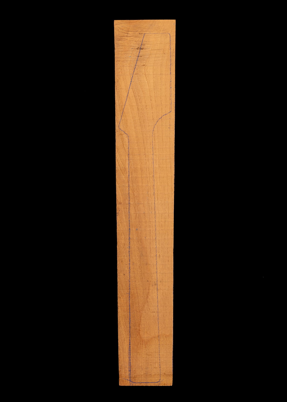 Black Locust Electric Guitar Neck Blank 01 (9906)