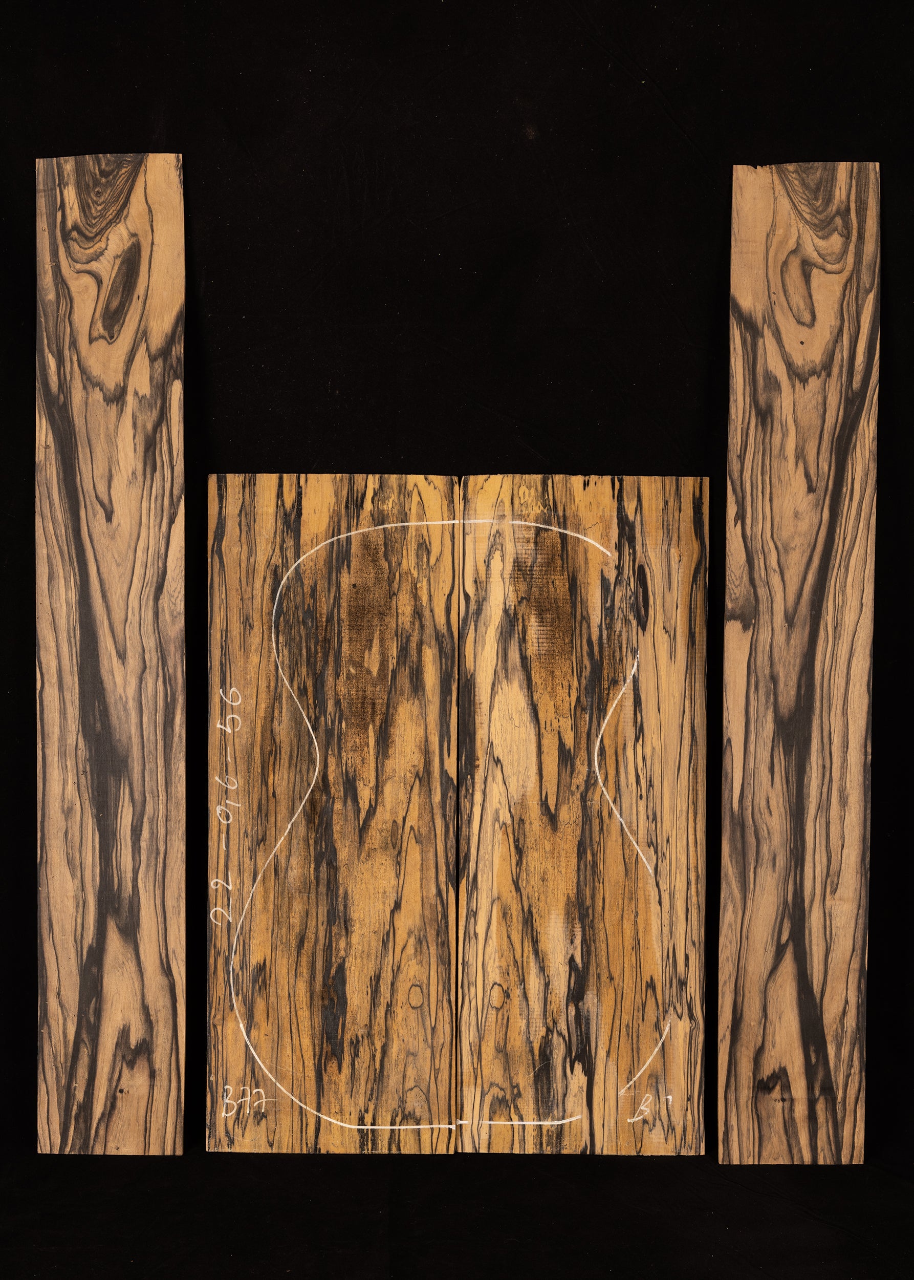 Pale Moon Ebony Acoustic Guitar Back & Sides Set 07