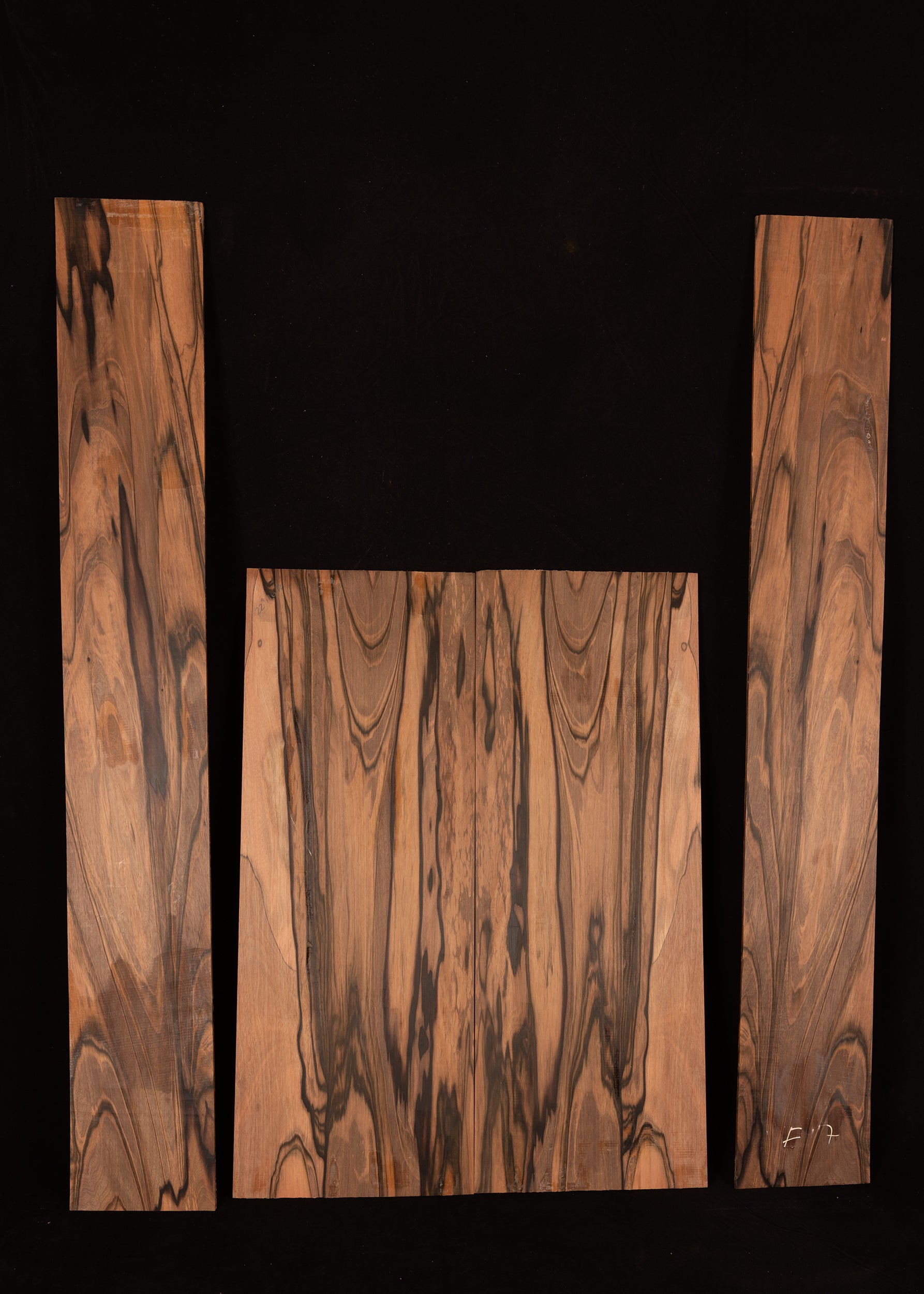 Mun Ebony Acoustic Guitar Back & Sides Set 01