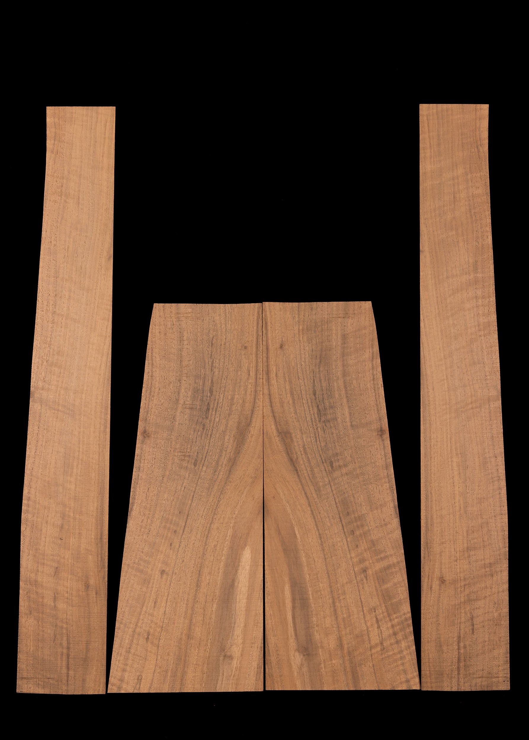 Black Walnut Acoustic Guitar Back and Sides Set 28