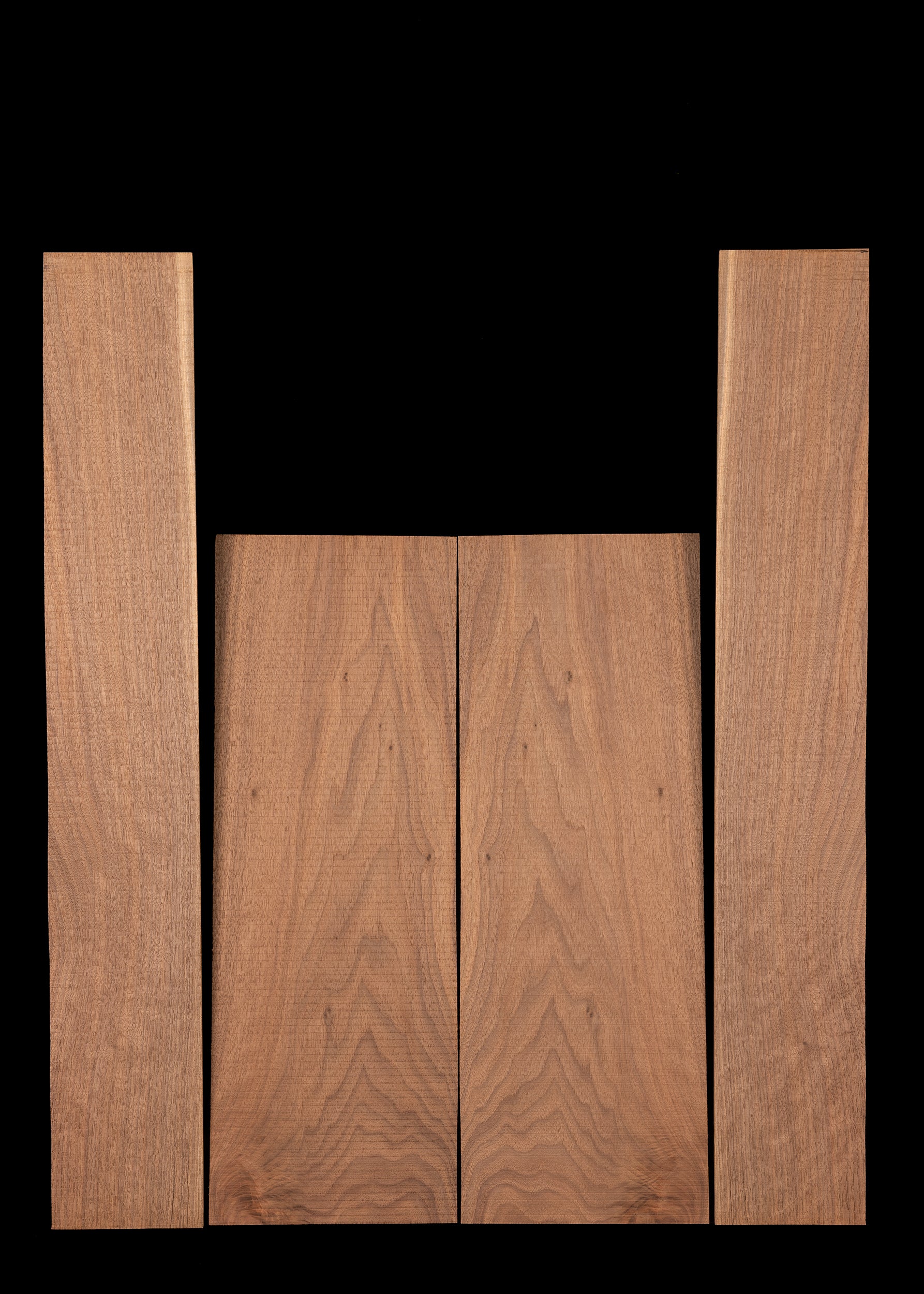 Black Walnut Acoustic Guitar Back and Sides Set 32