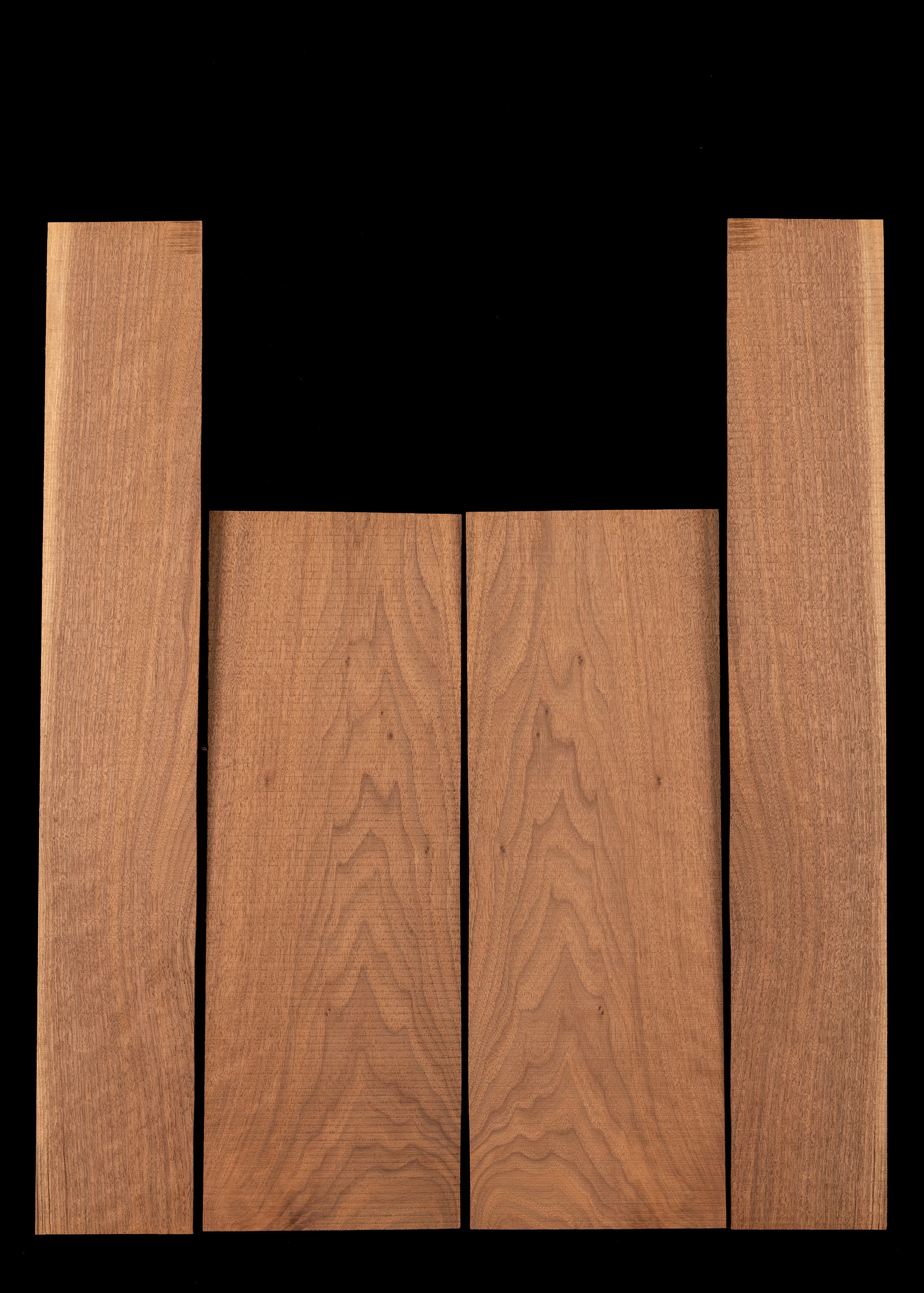 Black Walnut Acoustic Guitar Back and Sides Set 31