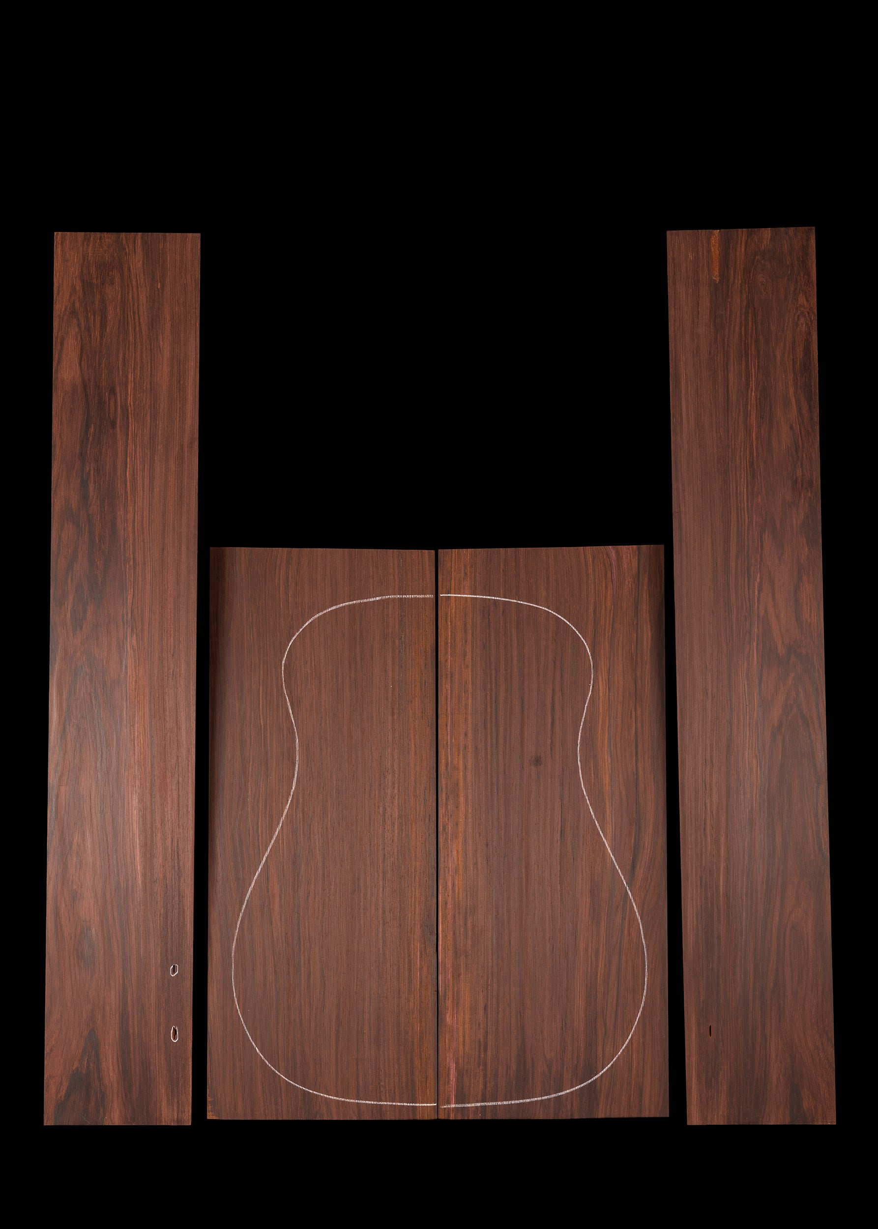 Cocobolo Acoustic Guitar Back and Sides Set 27