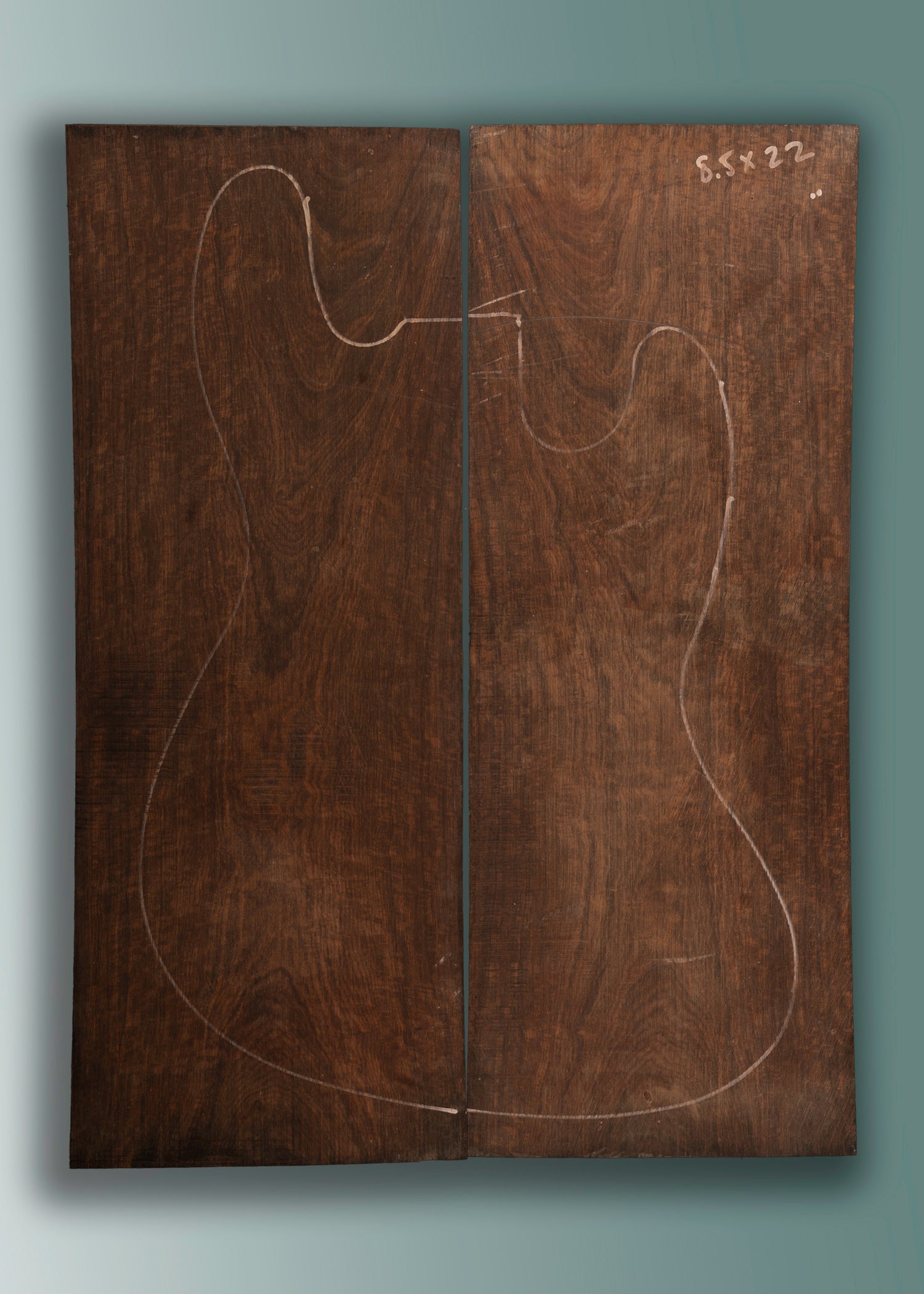 Cocobolo Rosewood Electric Guitar/Bass Drop Top 01