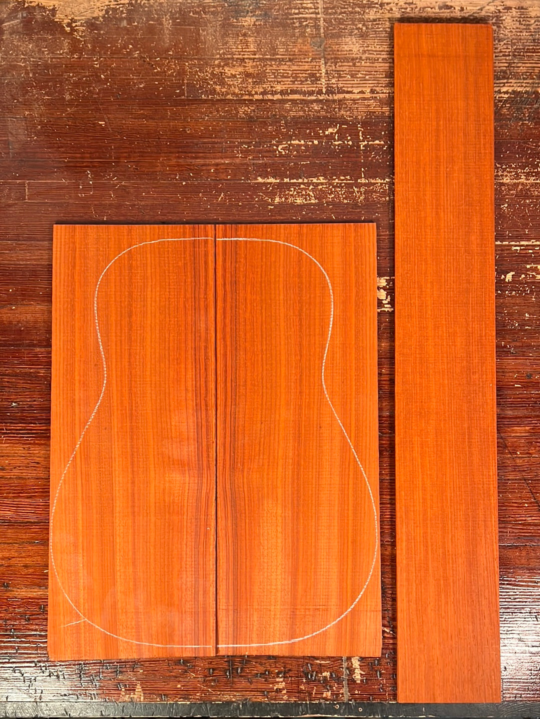 Padauk Acoustic Guitar Back and Sides Set 1 - Euphonon Collection