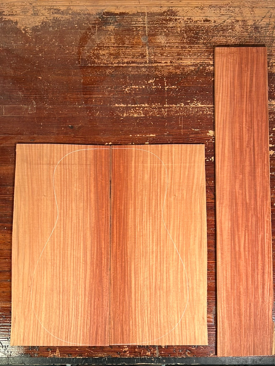 Andaman Padauk Acoustic Guitar Back and Sides Set 2