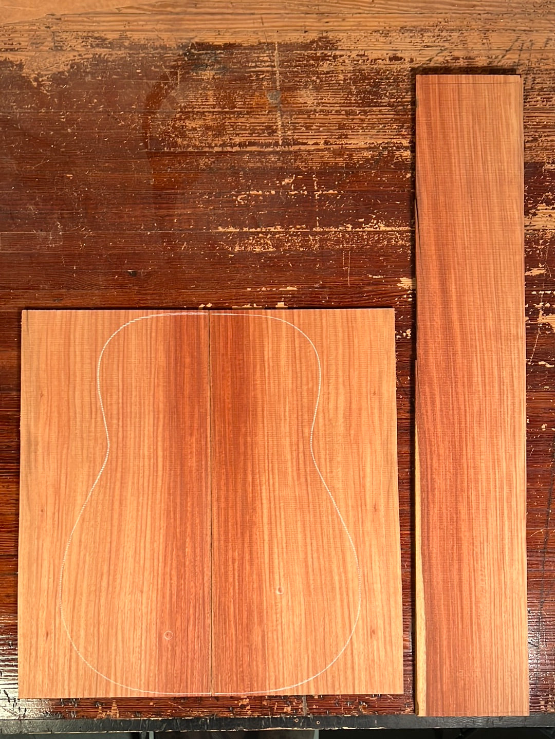 Andaman Padauk Acoustic Guitar Back and Sides Set 7