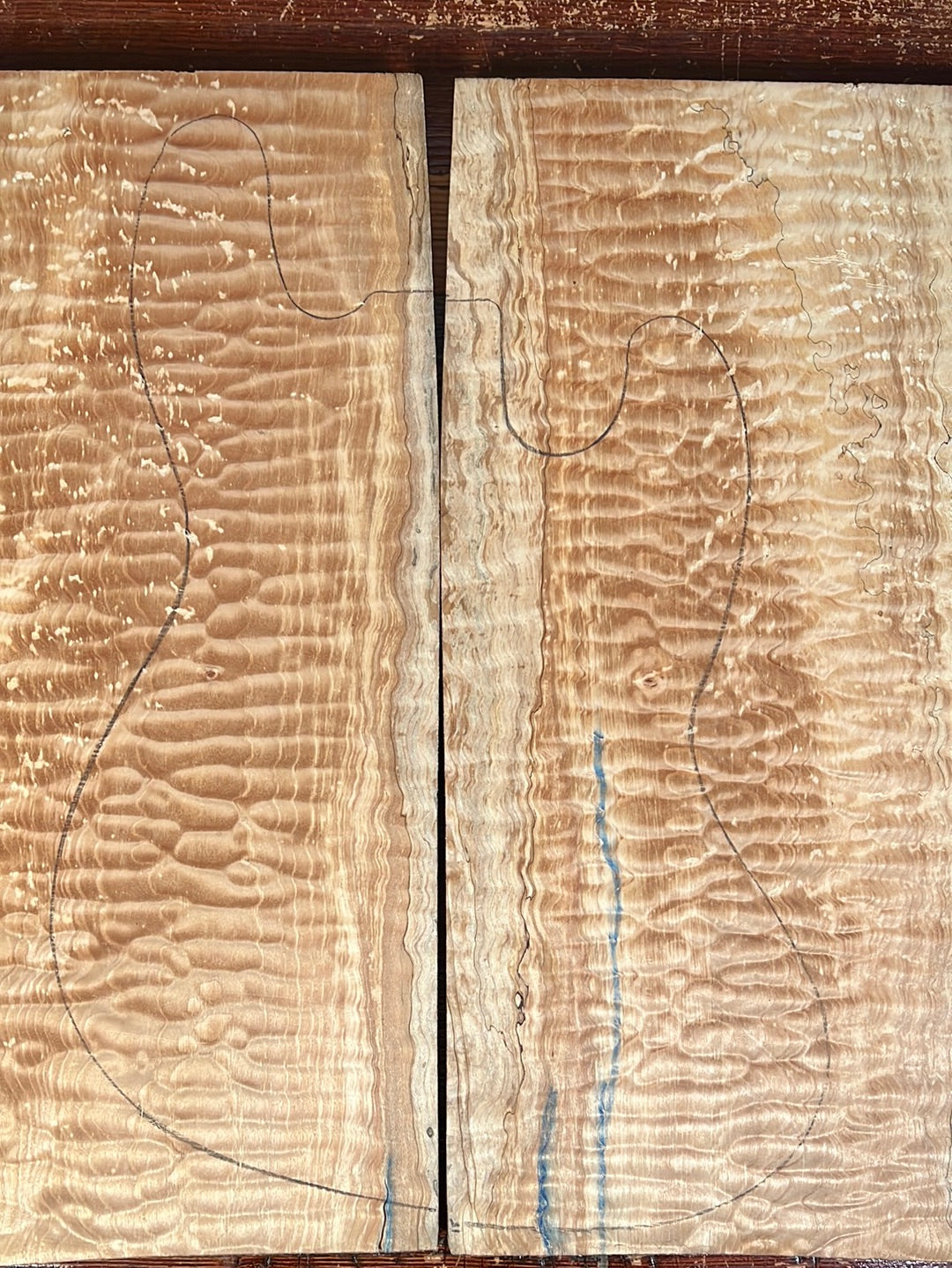 Quilted / Spalted Maple Carved Top