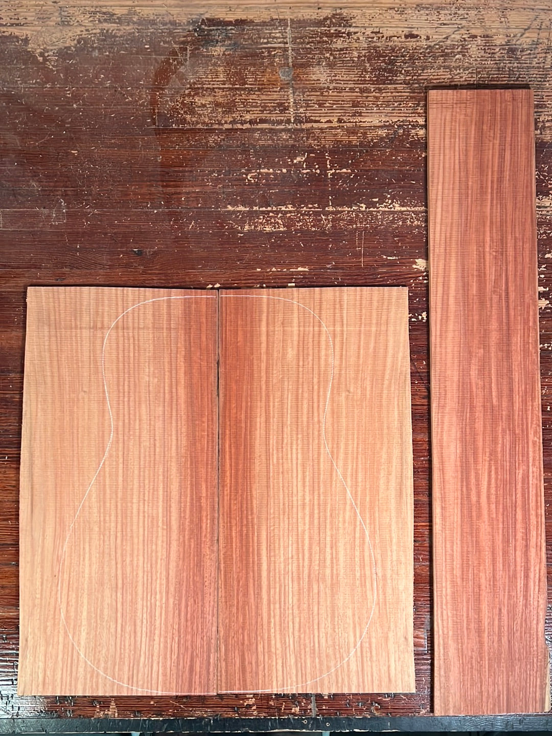 Andaman Padauk Acoustic Guitar Back and Sides Set 2