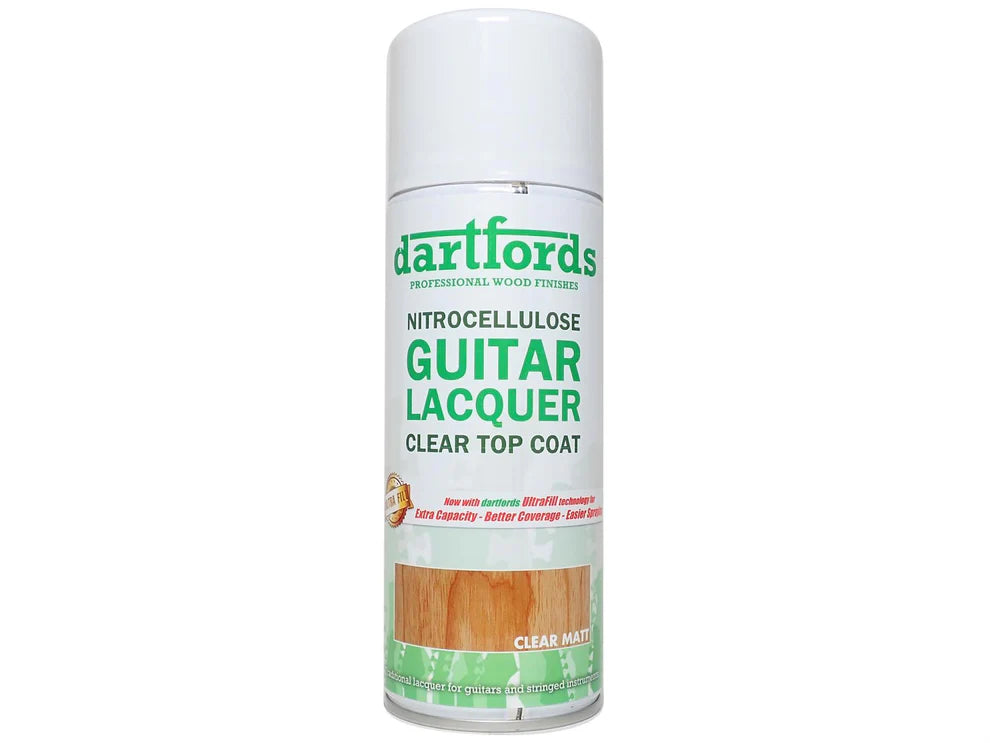 Matt Clear Nitrocellulose Guitar Lacquer - 400ml Aerosol