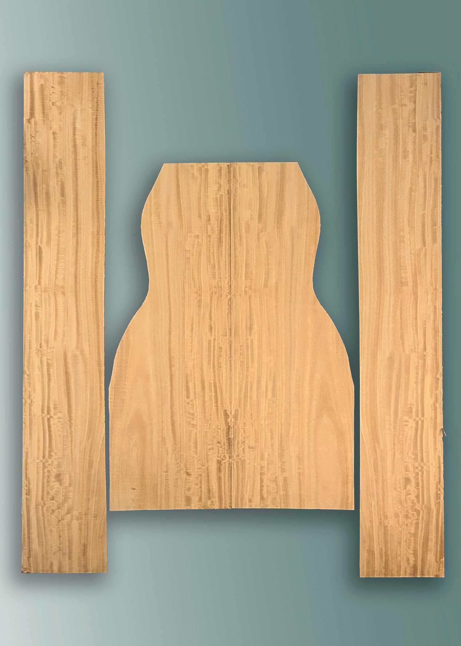 Satin Wood Acoustic Guitar Back and Sides Set 2