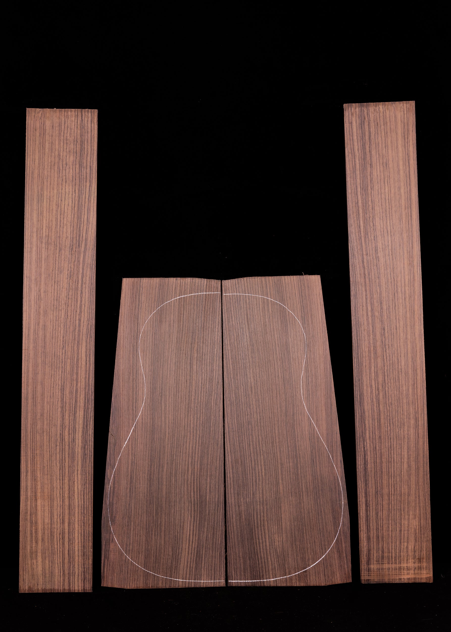 Indian Rosewood Acoustic Guitar Back and Sides Set 104