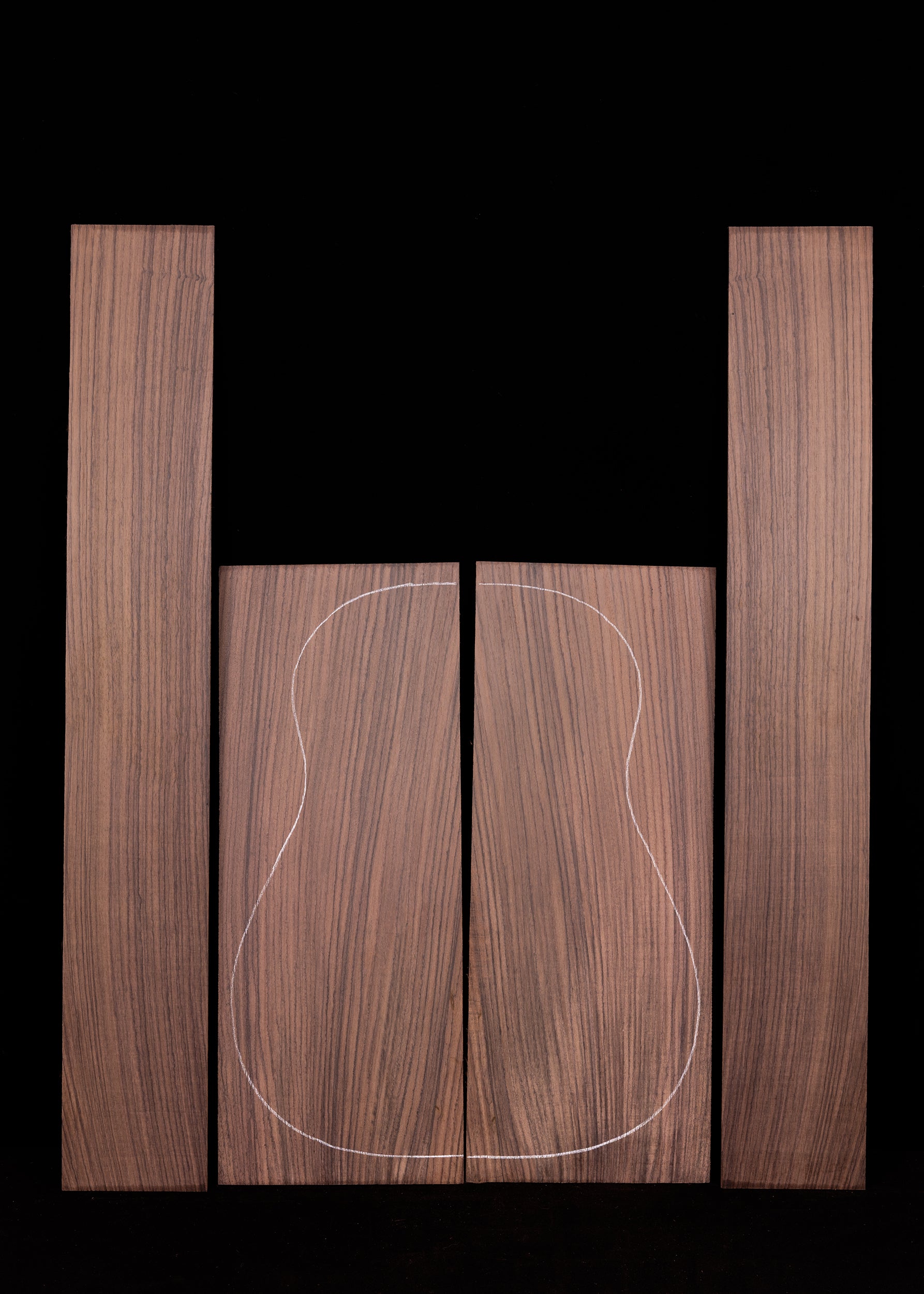 Indian Rosewood Acoustic Guitar Back and Sides Set 111